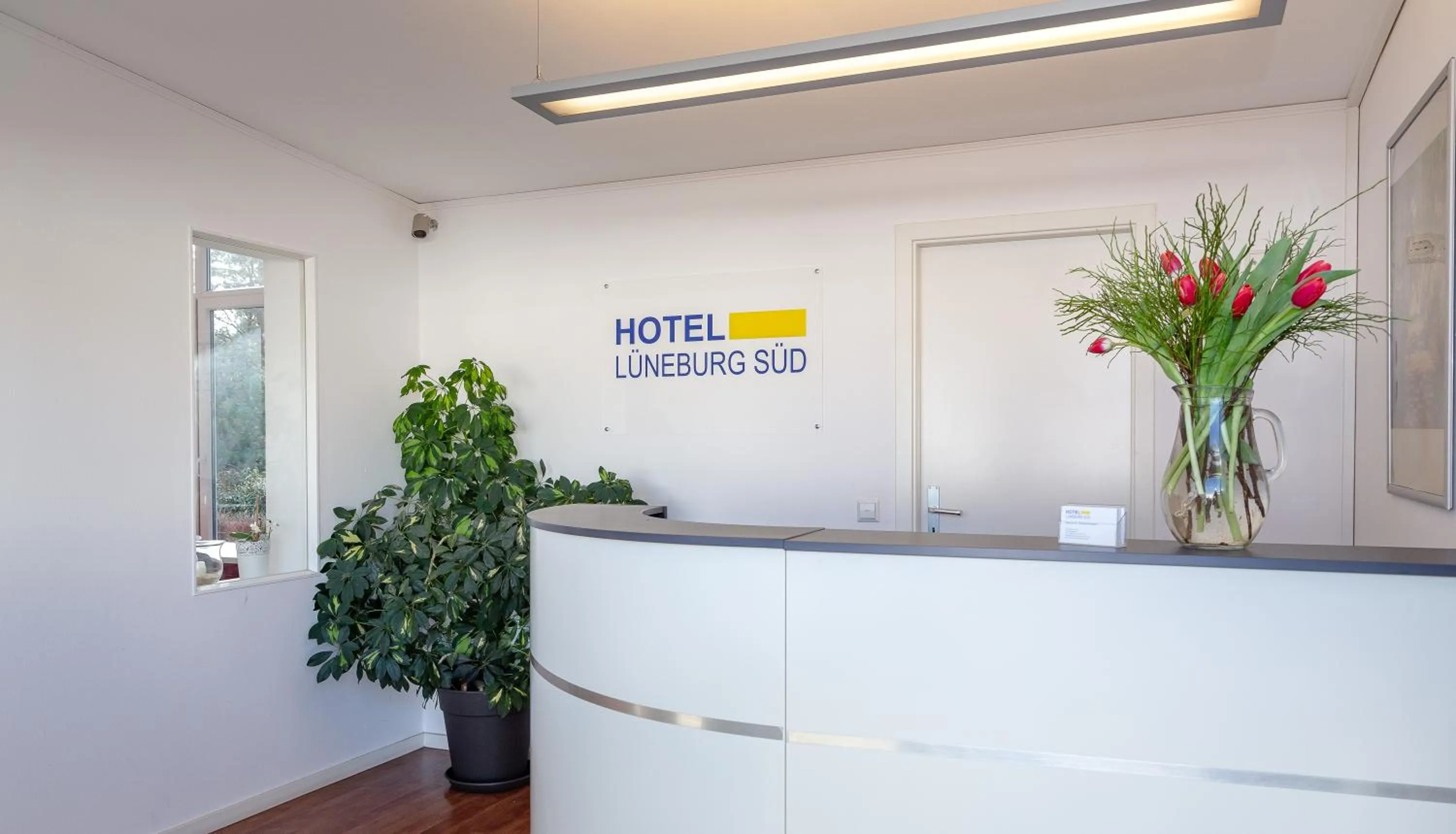 Lobby or reception in Hotel Lüneburg Süd