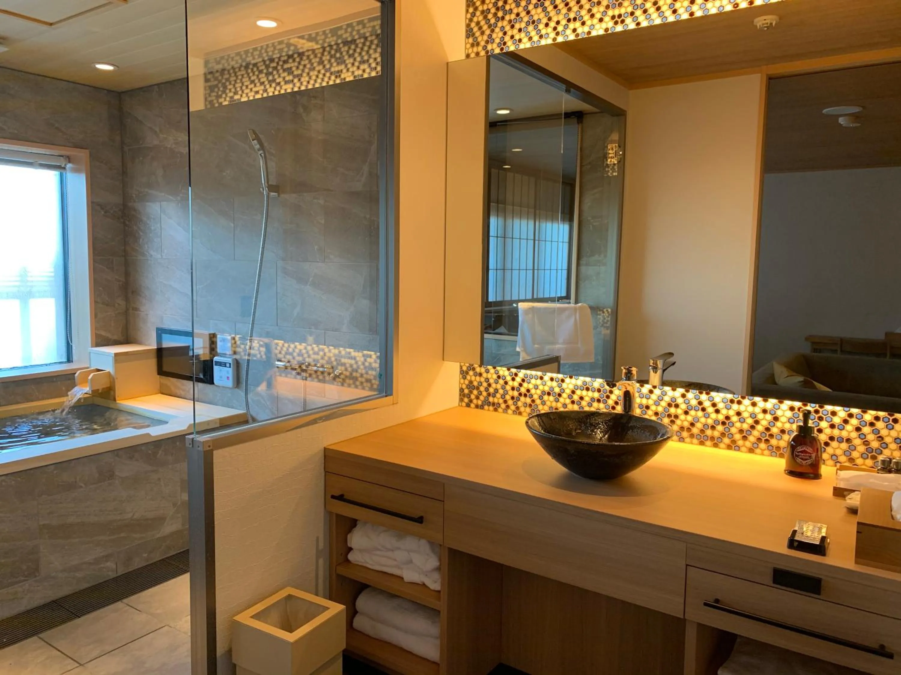 Bathroom in Ikeda Onsen Ryokan Tachikawa