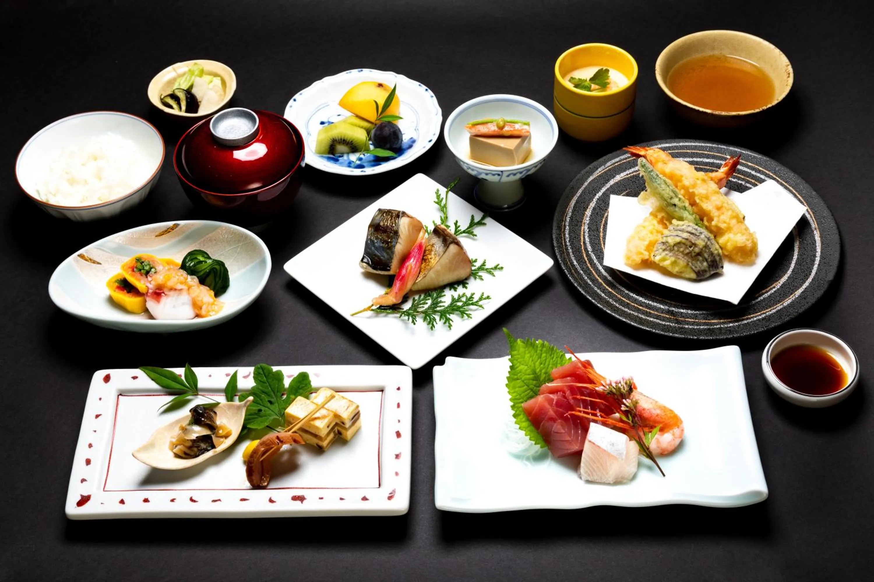 Food in Ikeda Onsen Ryokan Tachikawa