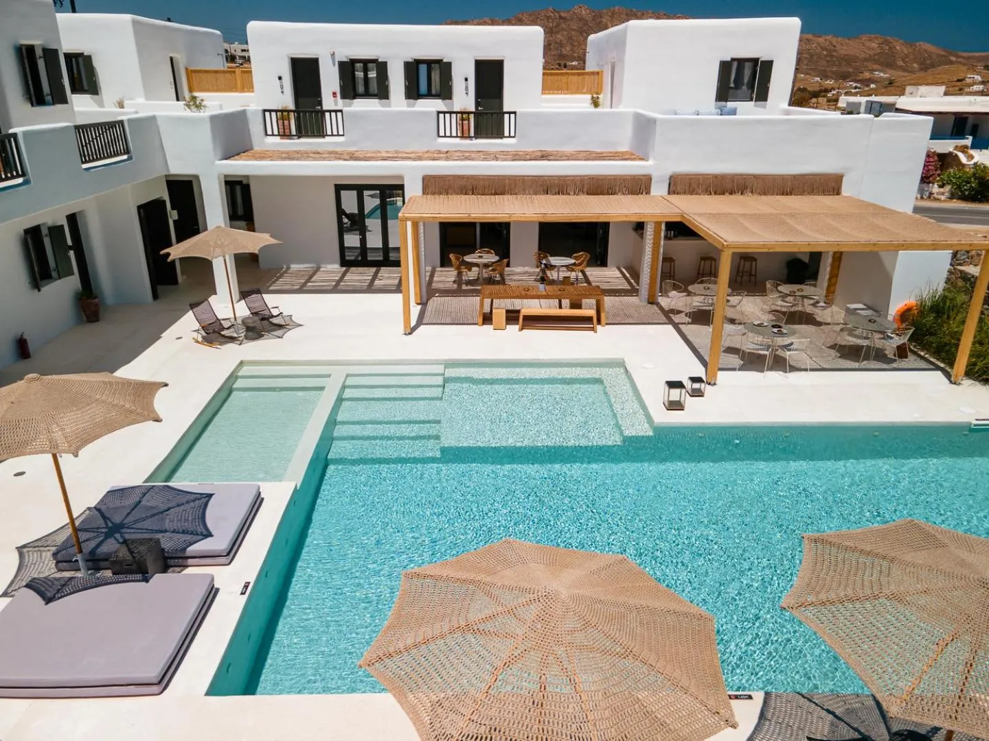 Pool view in Koukoumi Vegan Boutique Hotel