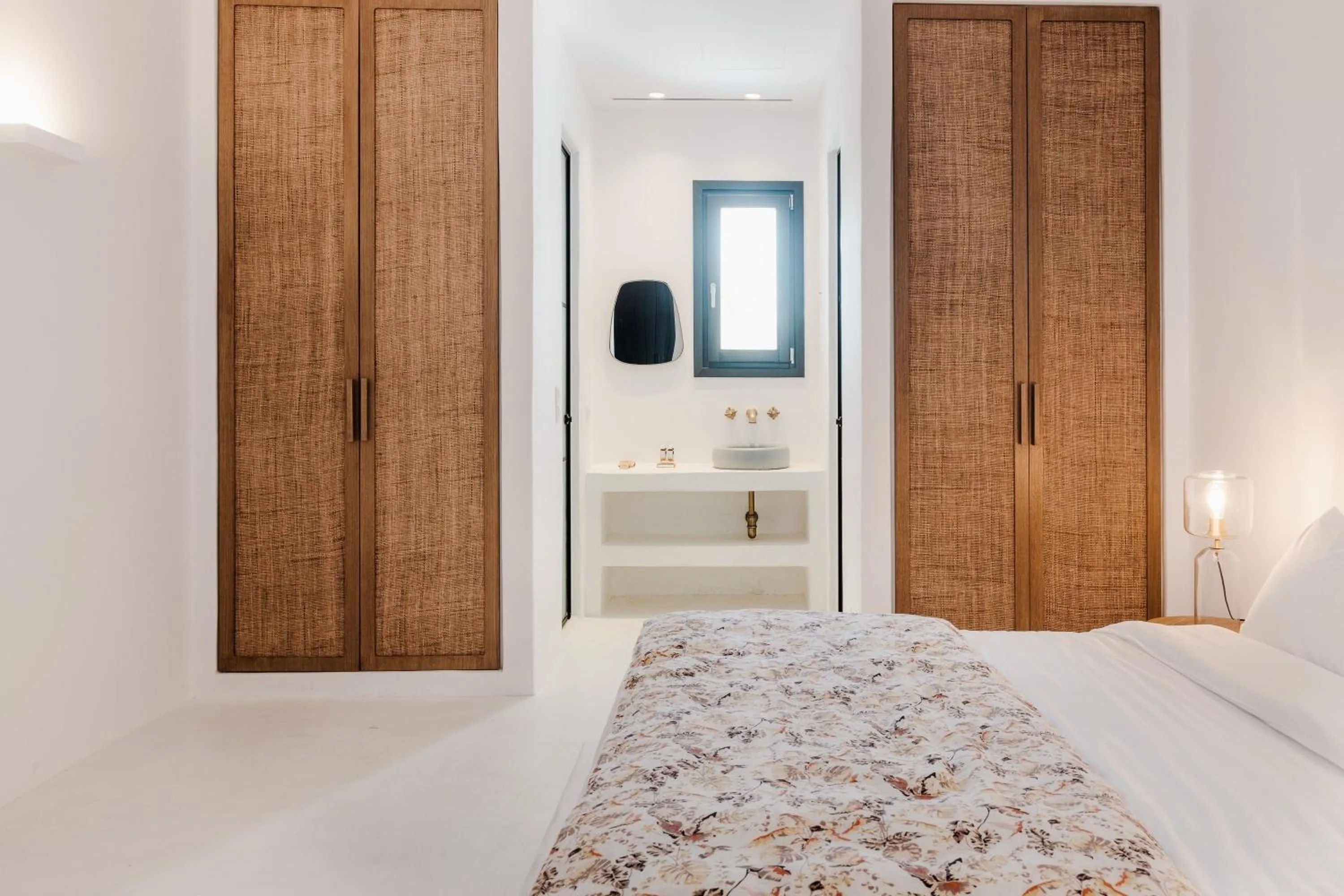 Bathroom, Bed in Koukoumi Vegan Boutique Hotel