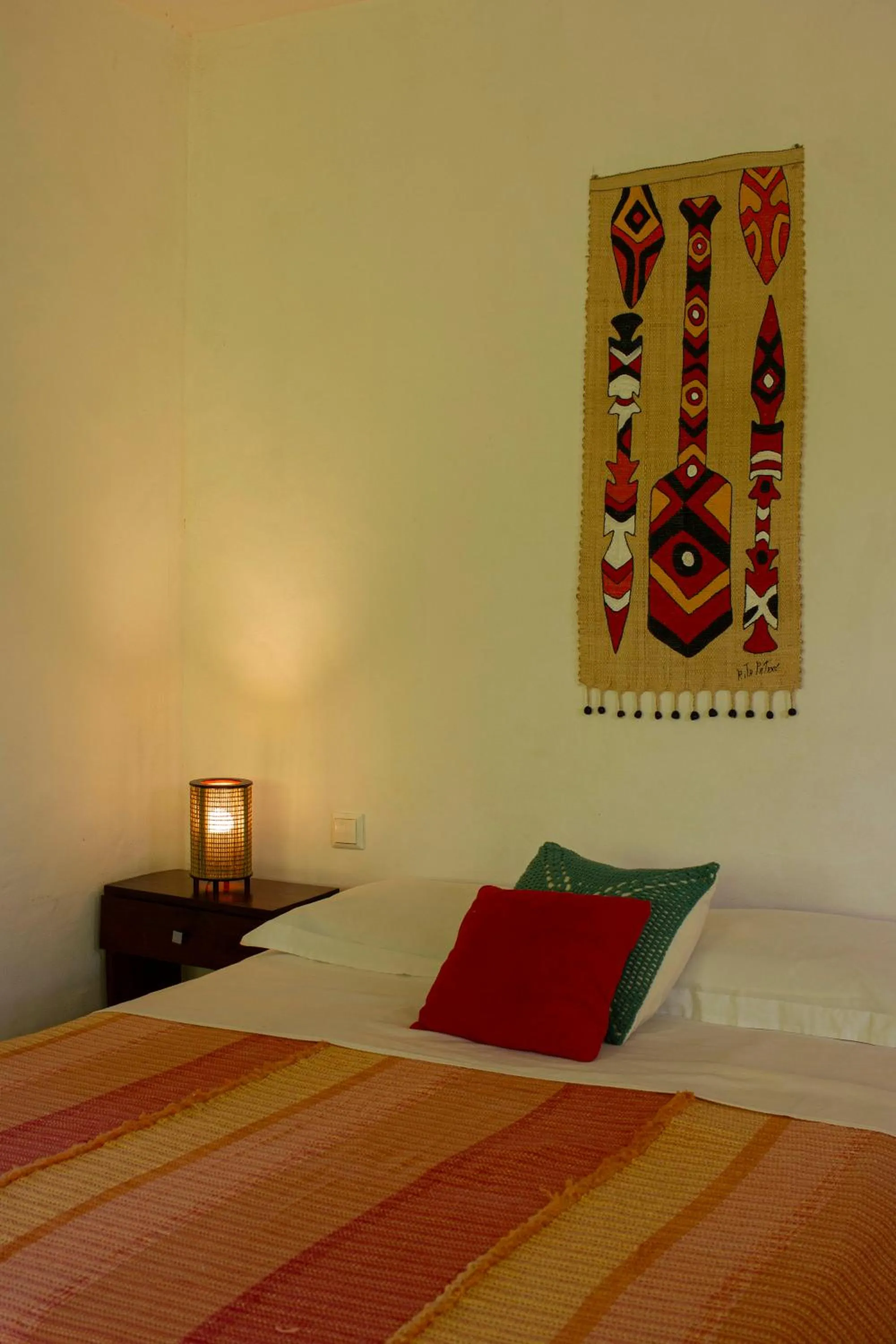 Bed in Pousada Aquarela