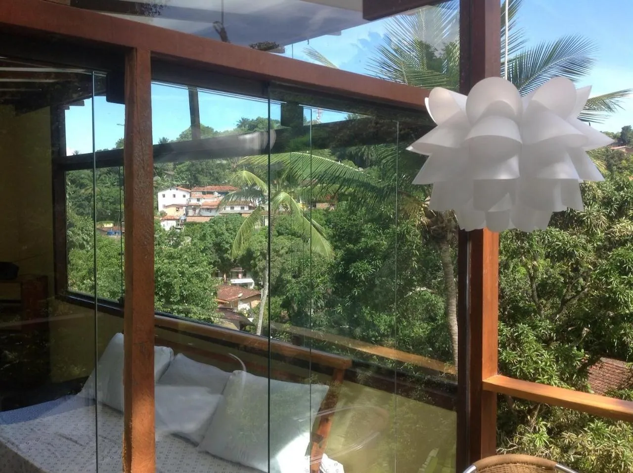 Garden view in Pousada Aquarela