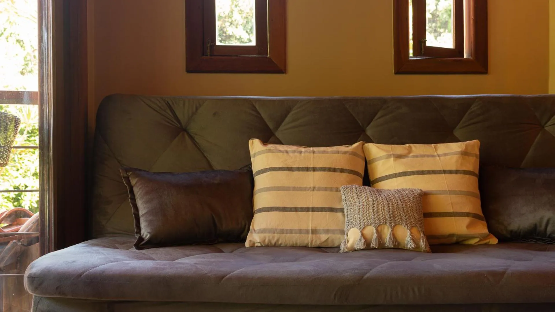 Living room in Pousada Aquarela