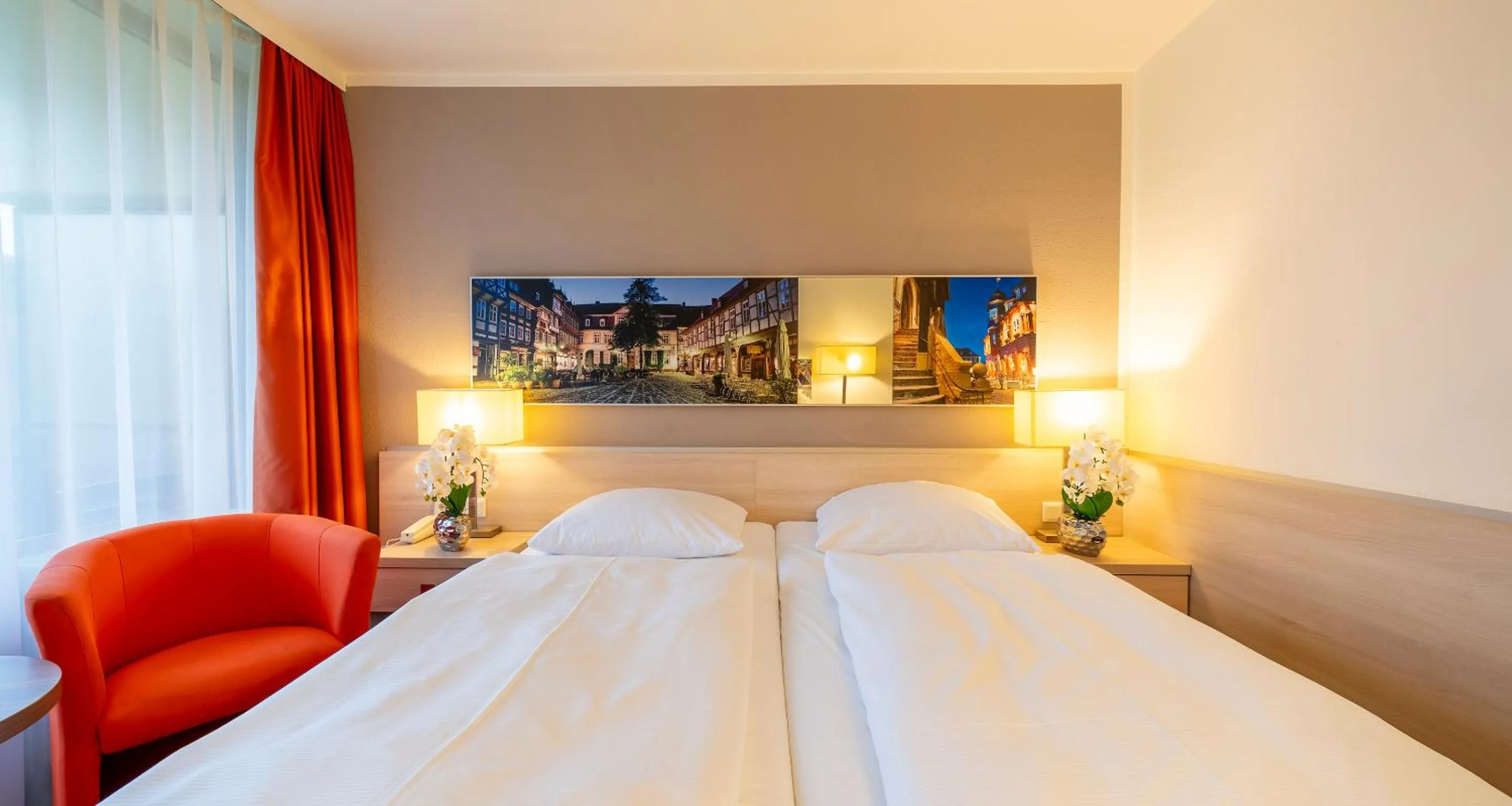 Bed in PLAZA INN Goslar