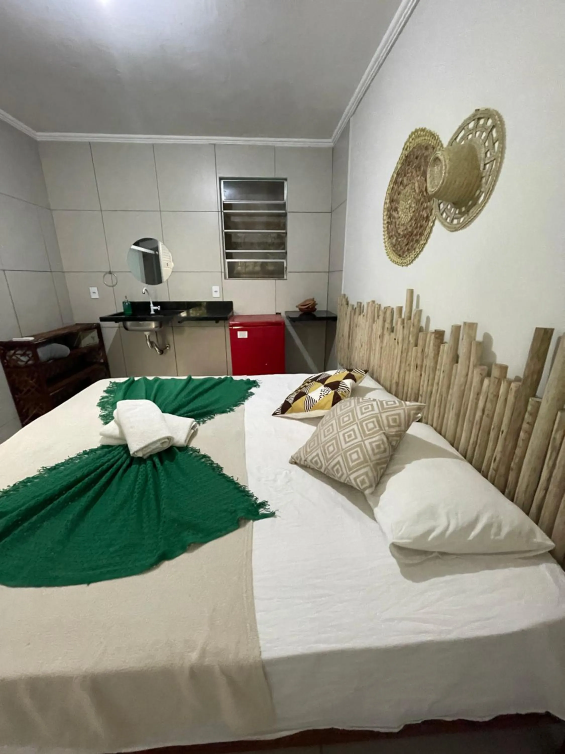 Bed in Pousada Nativo