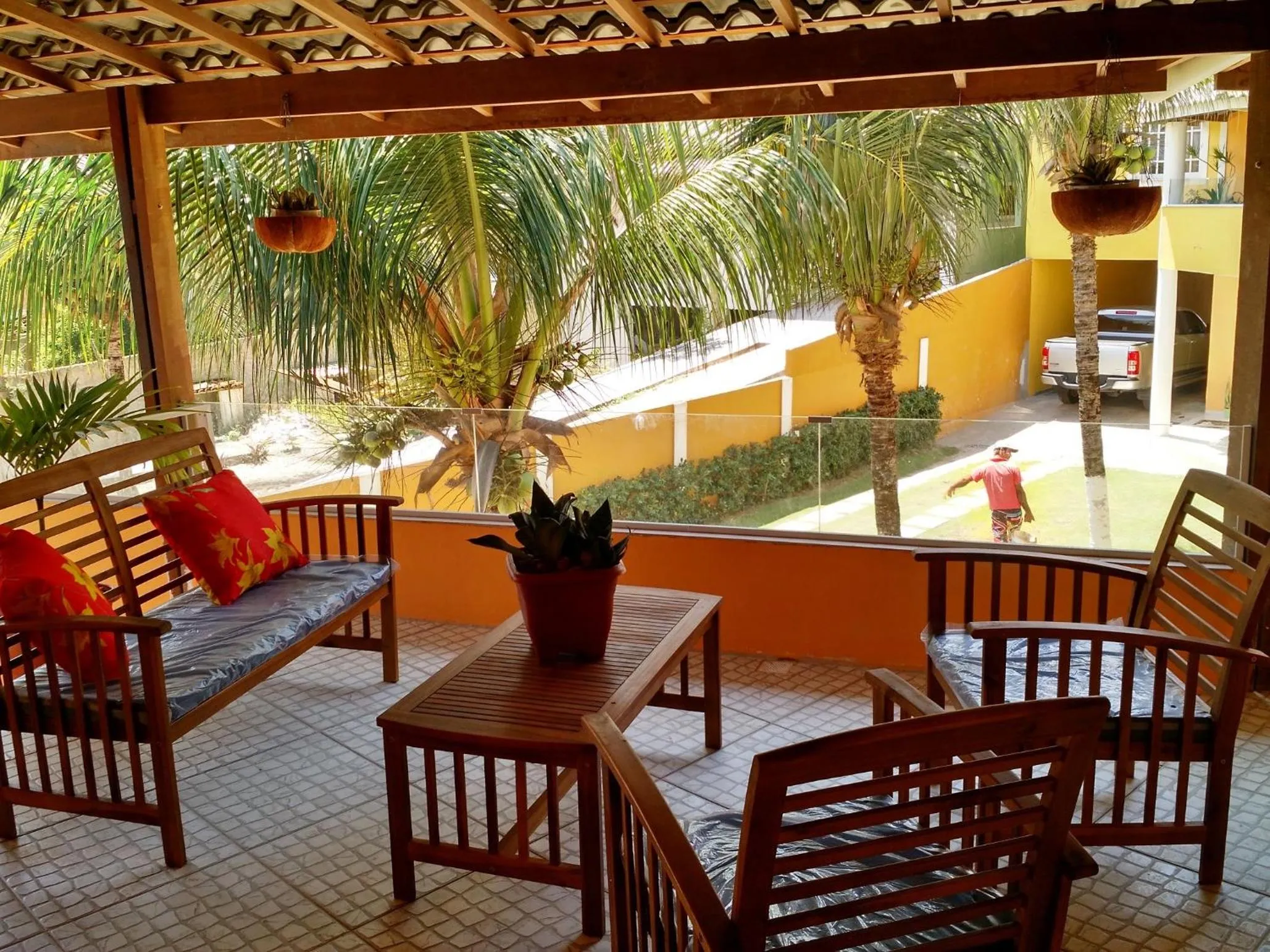 Balcony/Terrace in Pousada Águas do Piruí