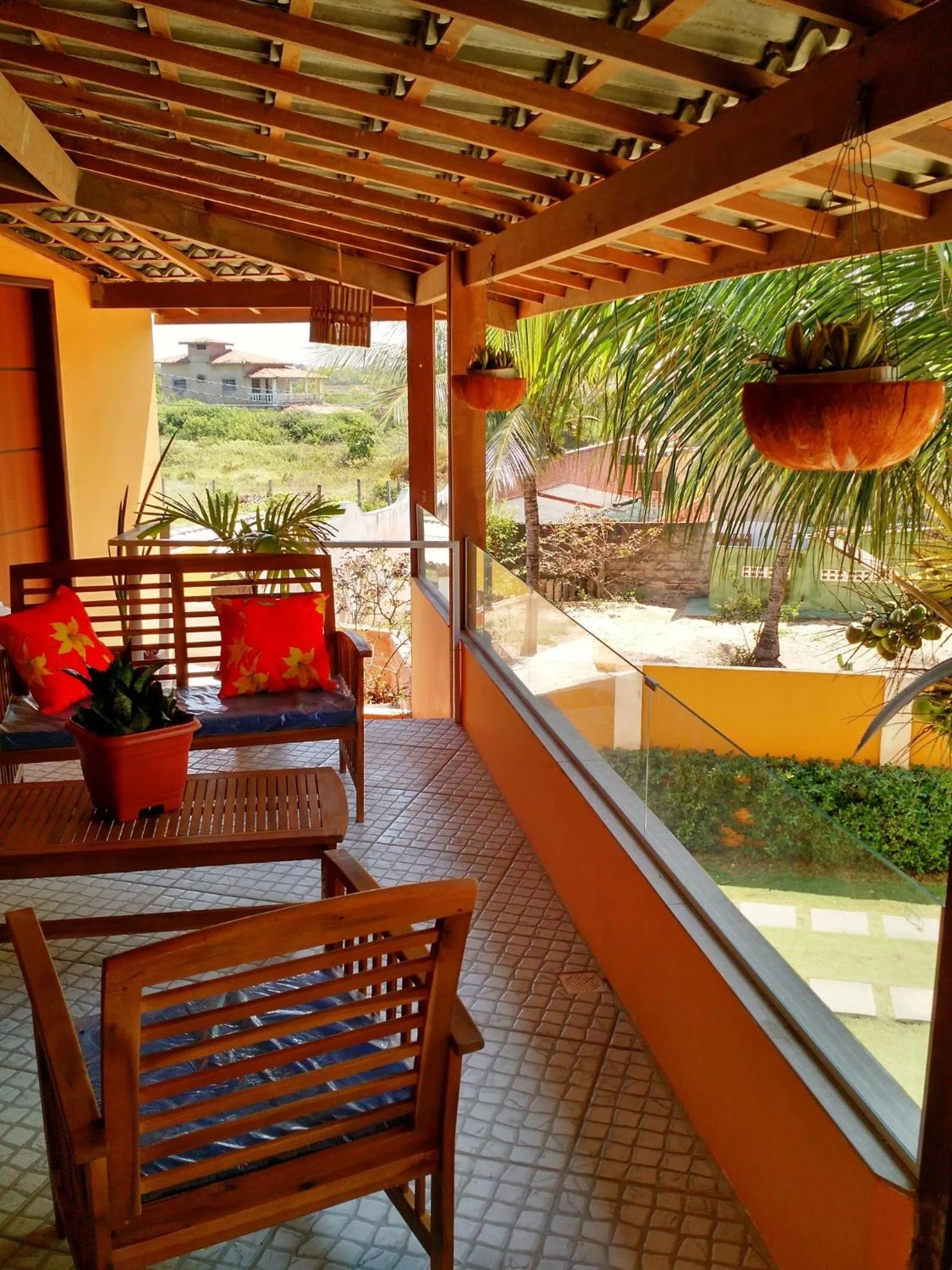 Balcony/Terrace in Pousada Águas do Piruí
