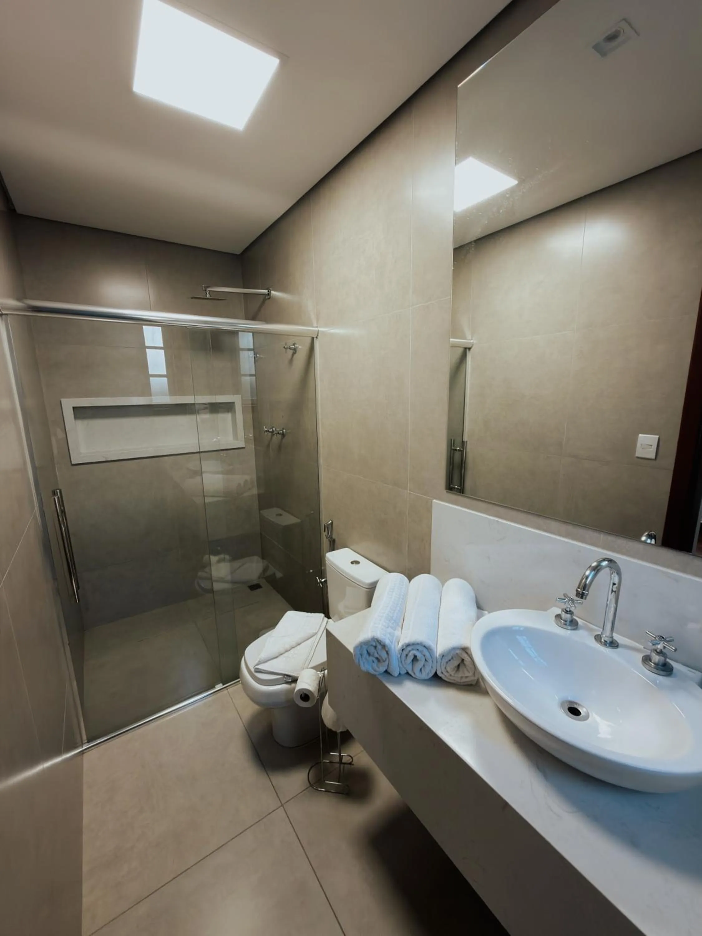 Shower in Hotel Pousada Arcádia Mineira