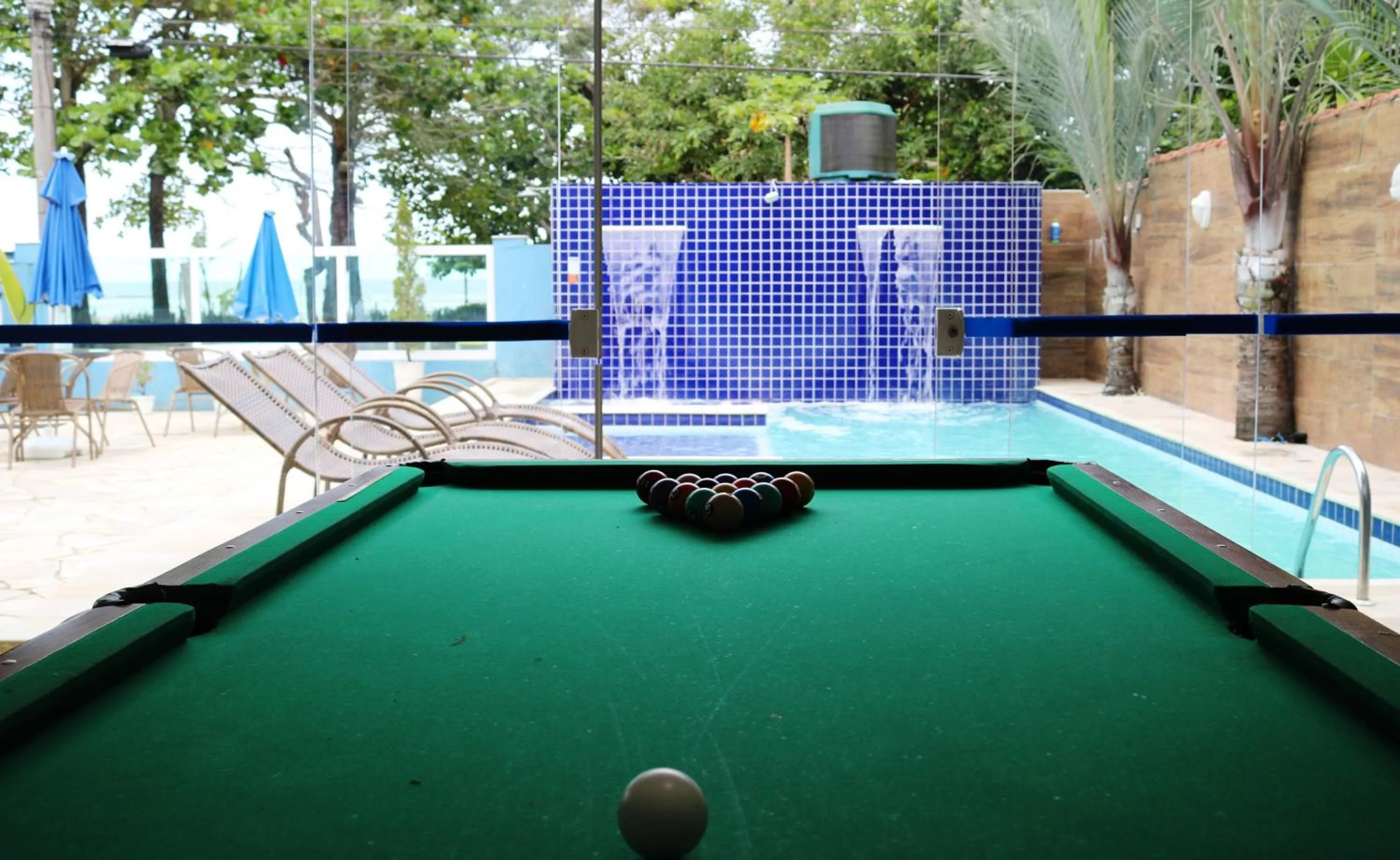 Billiard in Pousada Vistazul - Pé na Areia - Piscina Climatizada