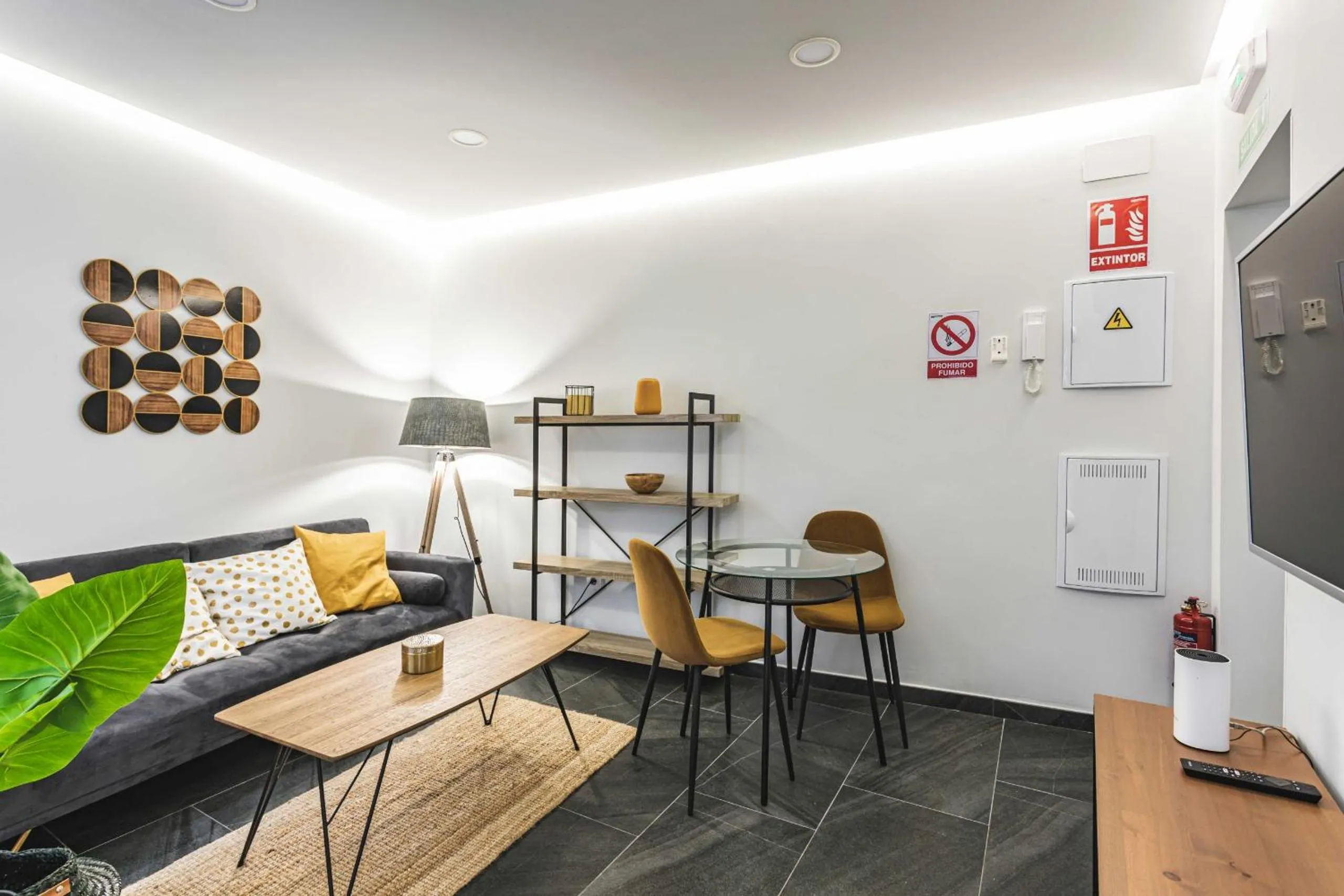 Living room in Apartamentos Cáceres Central Suites