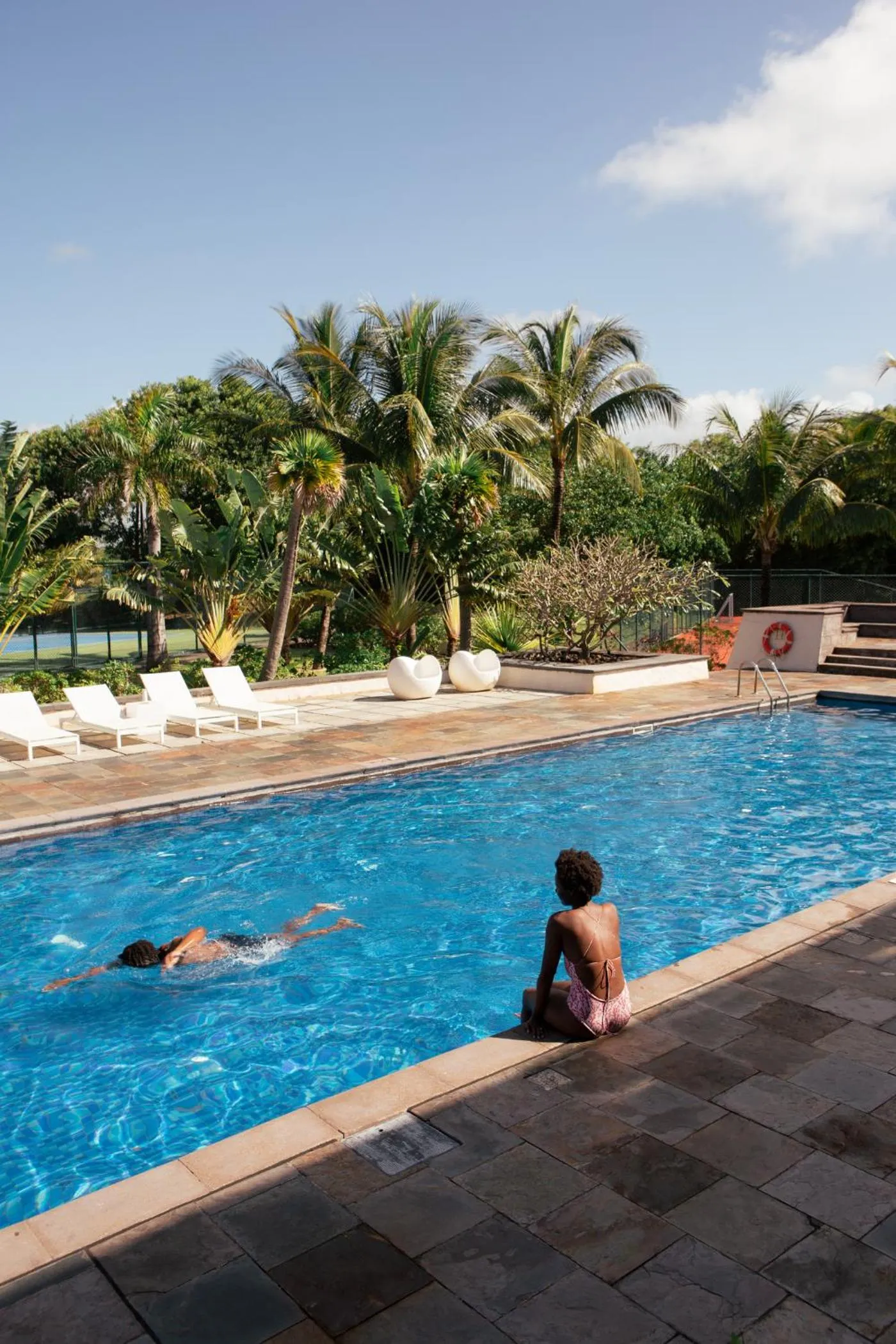 Pool view in Long Beach Mauritius