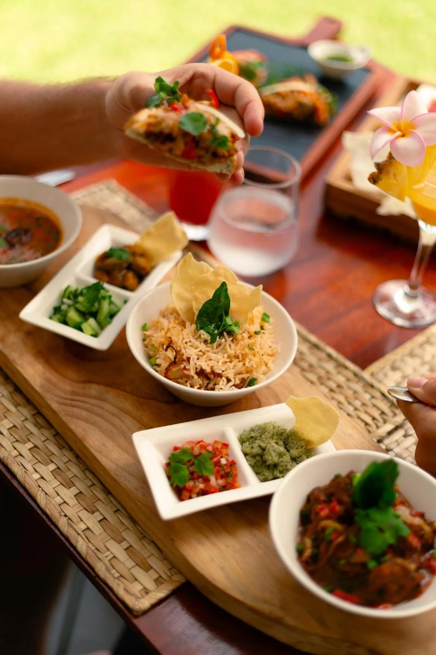 Food close-up in La Pirogue Mauritius