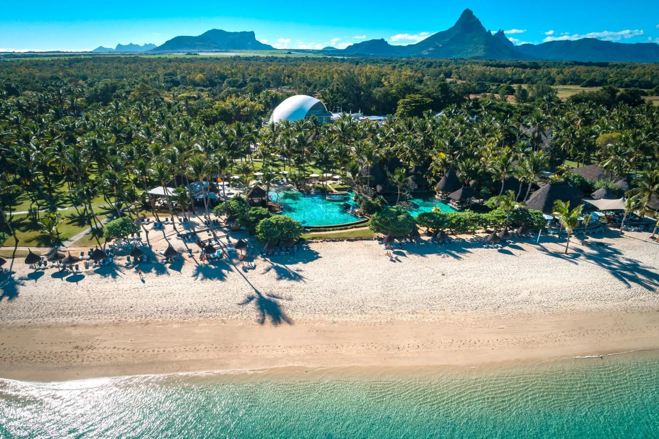 Bird's eye view in La Pirogue Mauritius