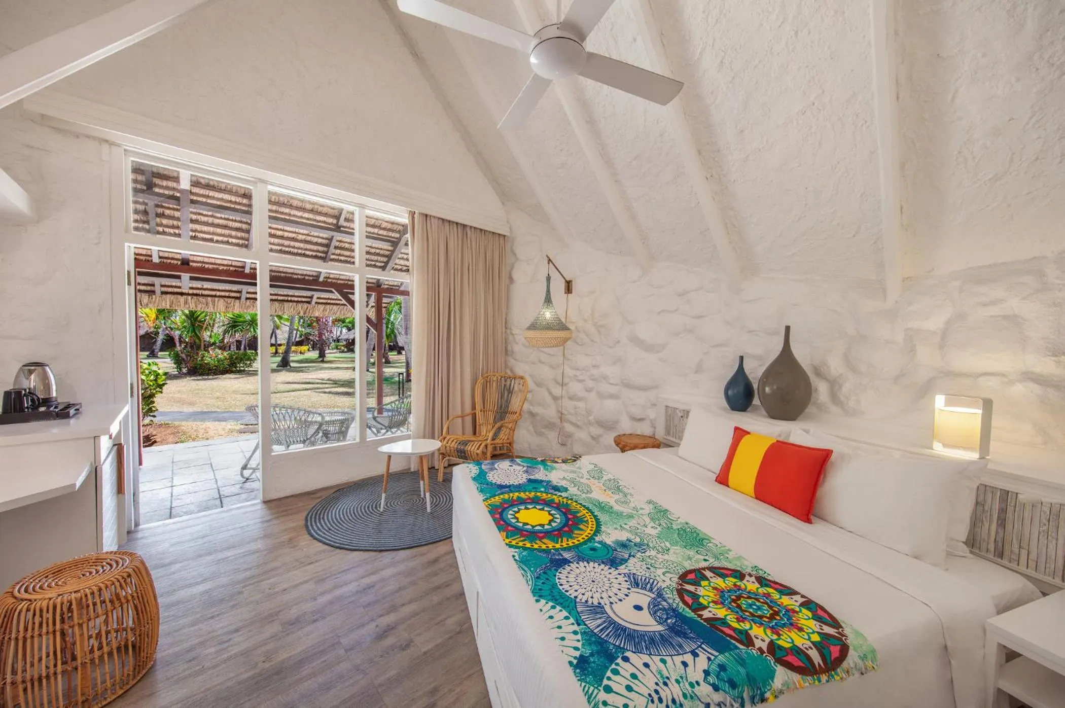 Bedroom, Bed in La Pirogue Mauritius