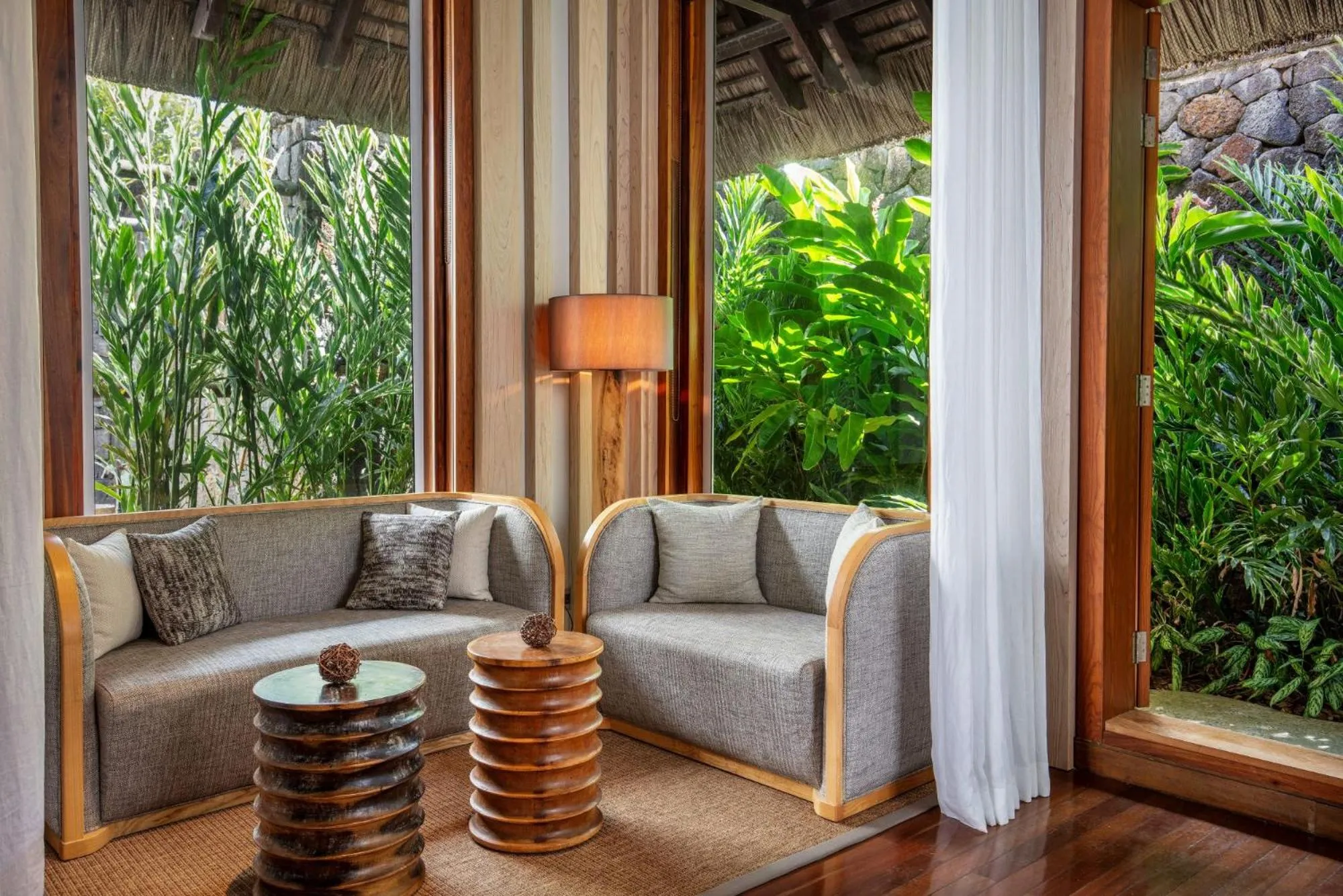 Seating area in Shangri-La Le Touessrok, Mauritius