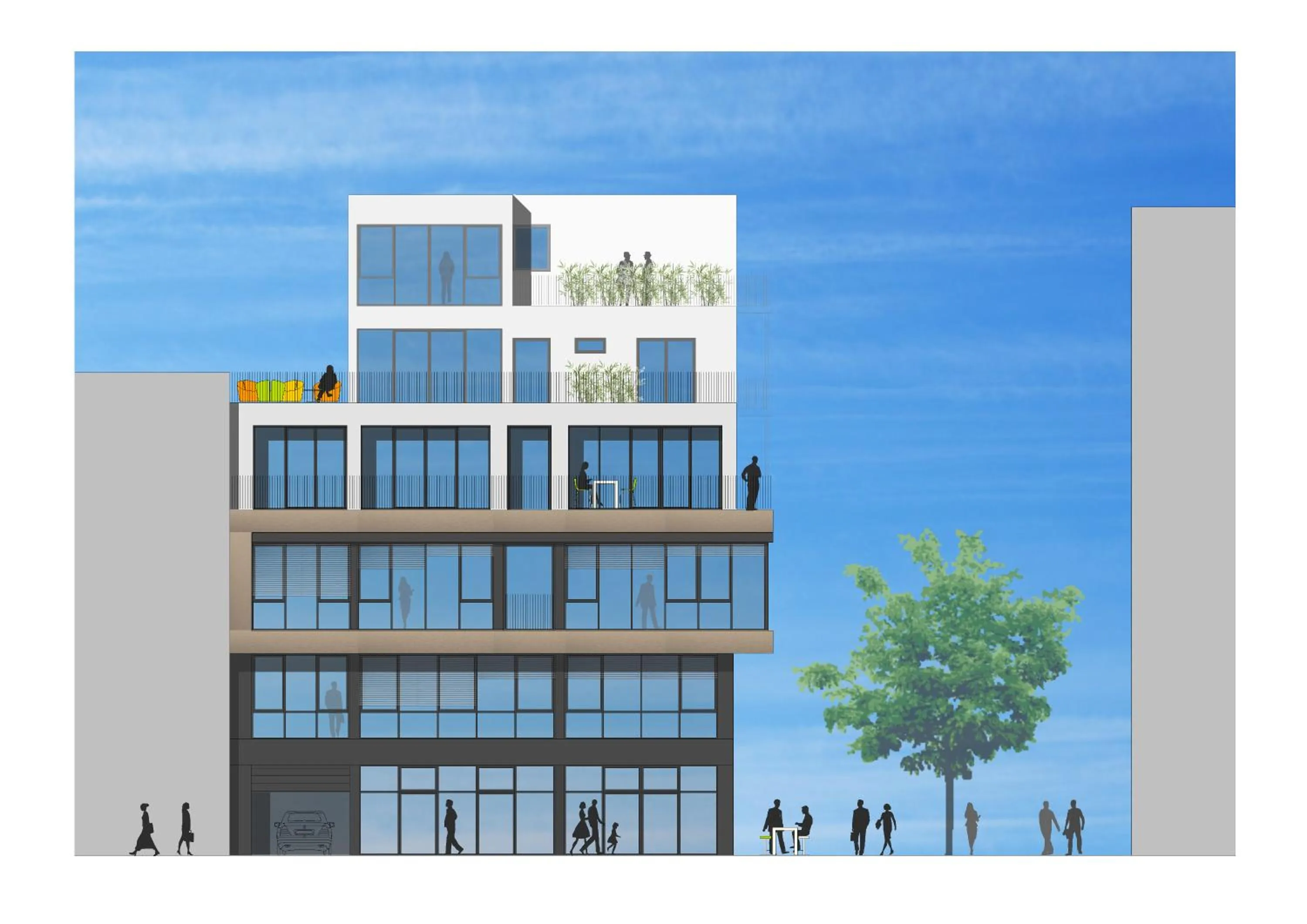 Property building in Boardinghouse Offenbach Service Apartments