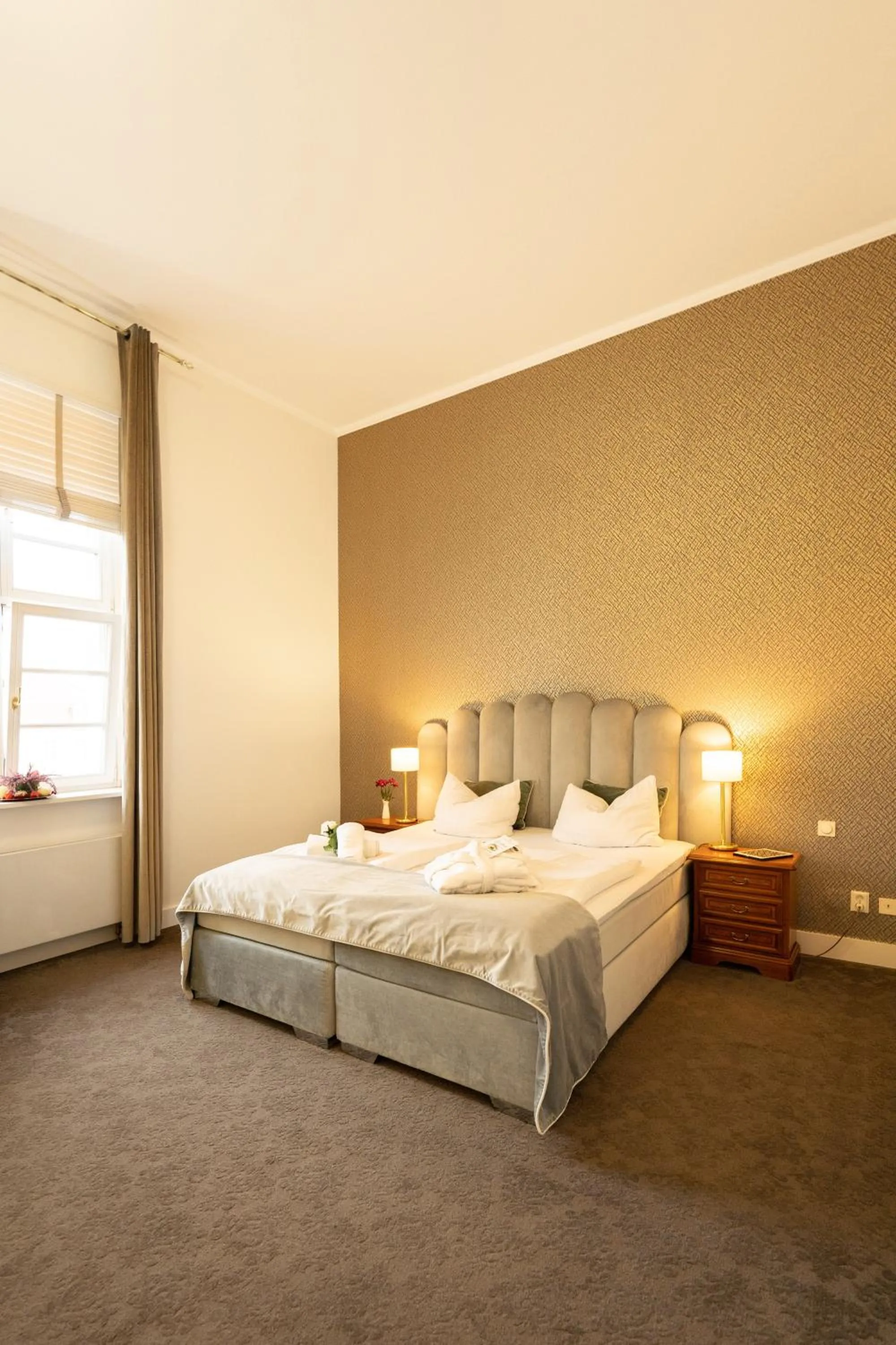 Bed in Bernstein Schlosshotel Ballenstedt