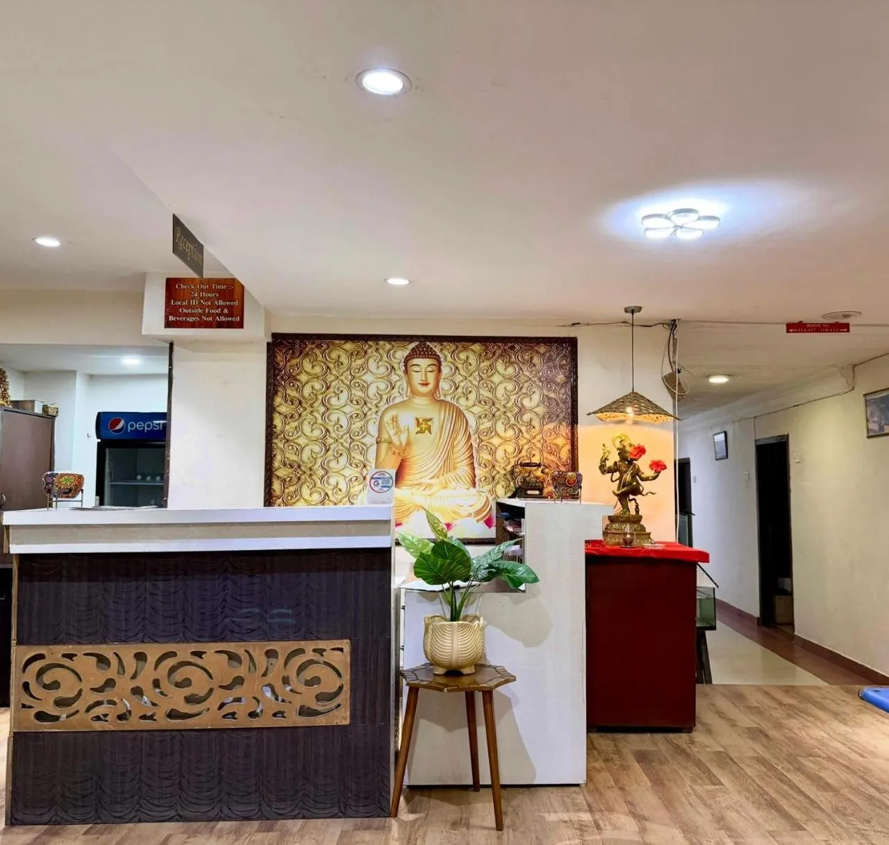 Lobby or reception in Hotel Deendayal