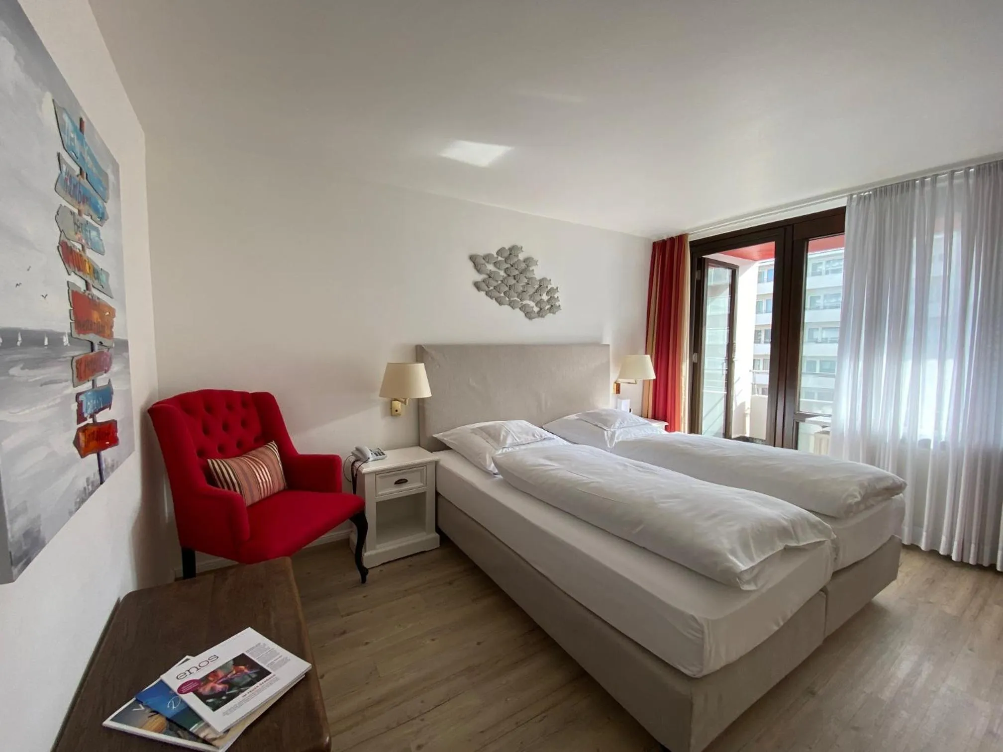 Bed in Hotel Wünschmann