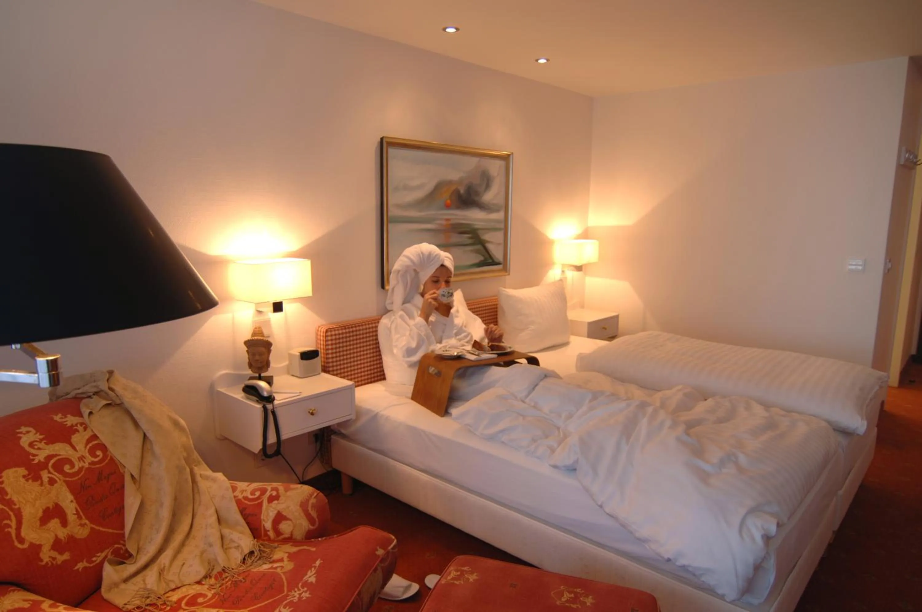 Bed in Hotel Wünschmann