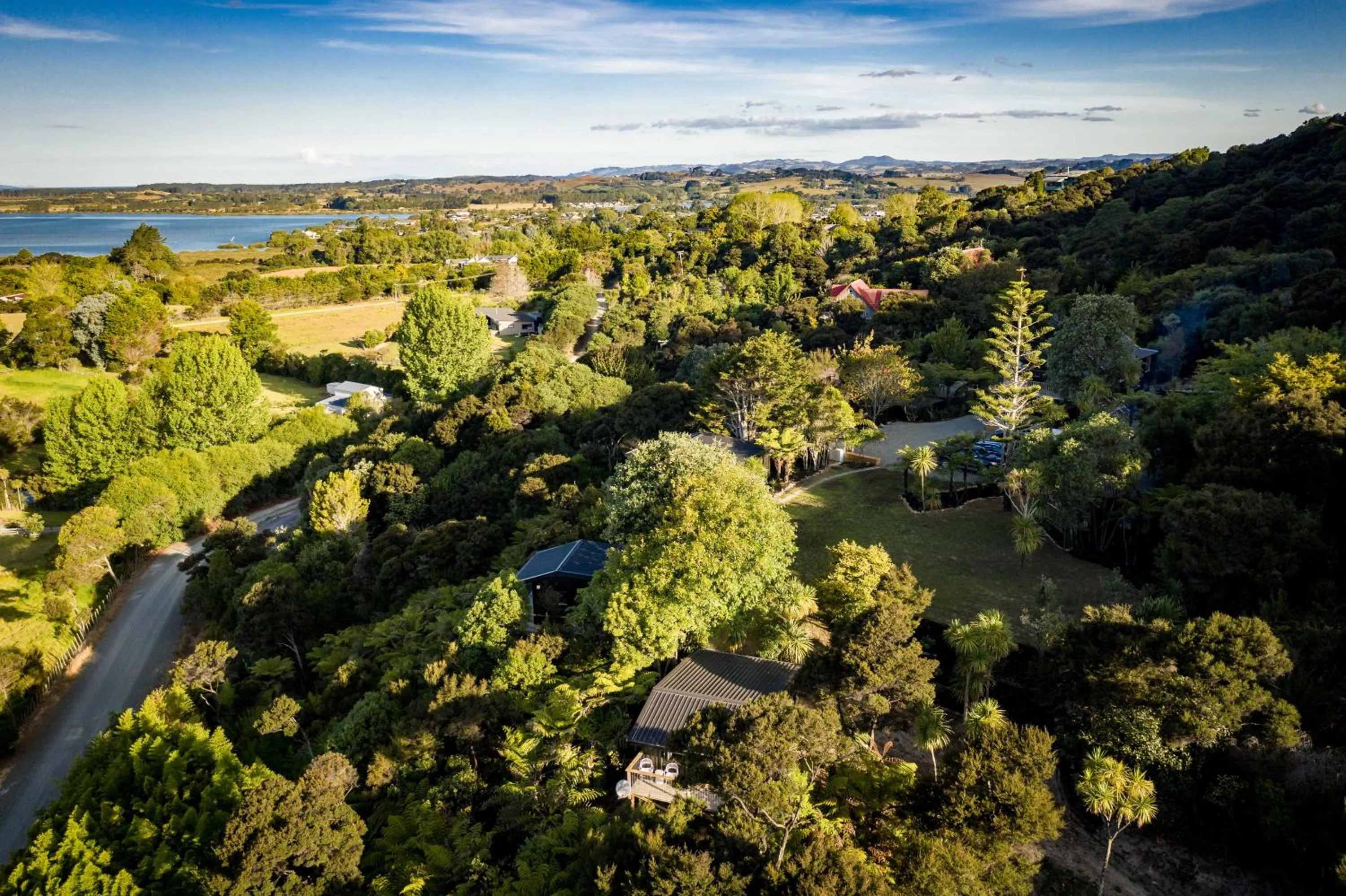 Natural landscape in Tui & Nikau Cabins
