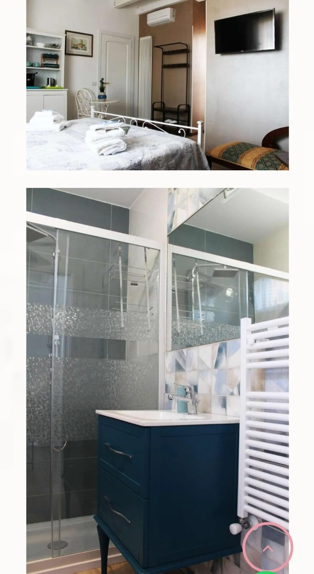 Bathroom in B&B Villa Lilla spiaggia inclusa e bici gratuite a San Benedetto del Tronto Camere con terrazzo e Colazione inclusa