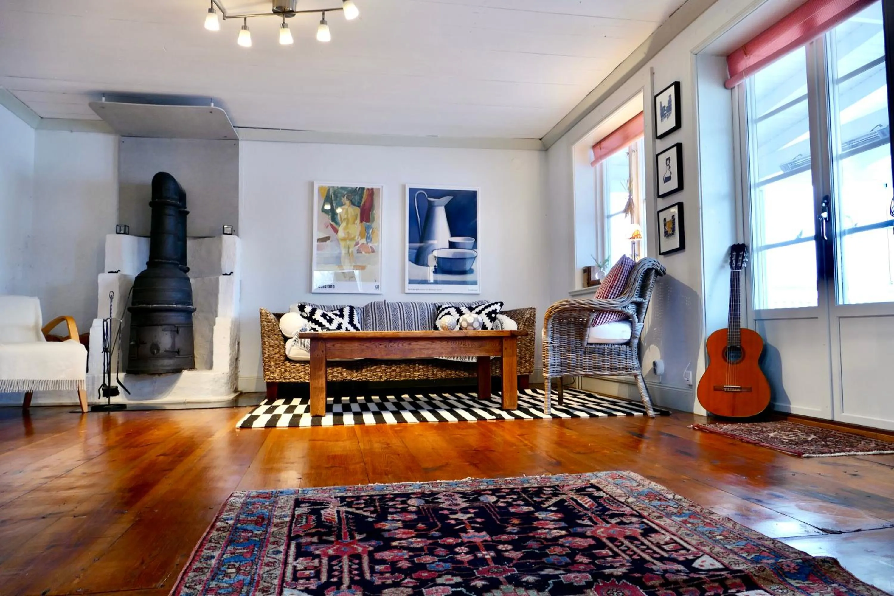 Communal lounge/ TV room in Sundets Gård - Bed & Breakfast