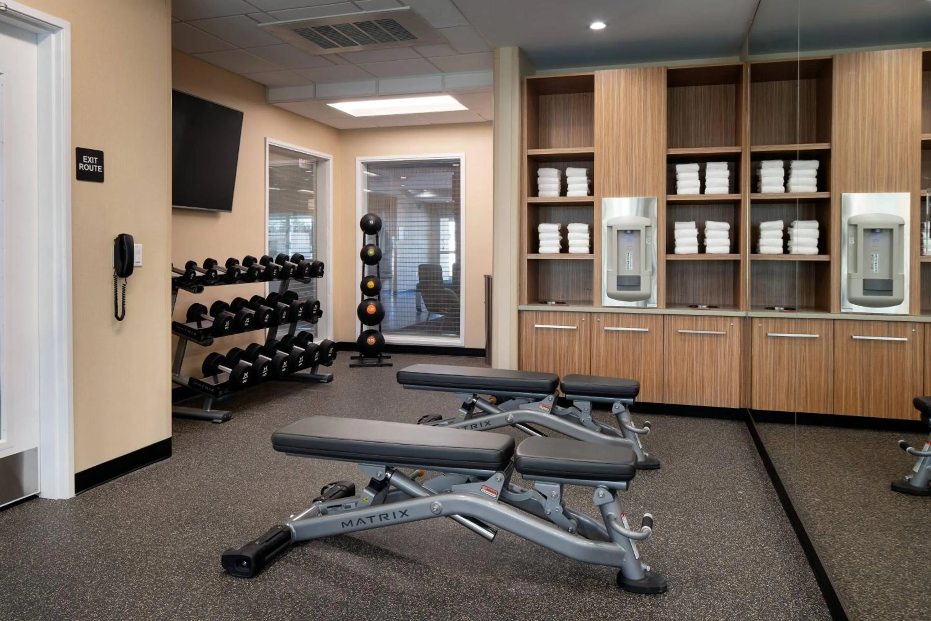 Fitness centre/facilities in TownePlace Suites Fresno Clovis