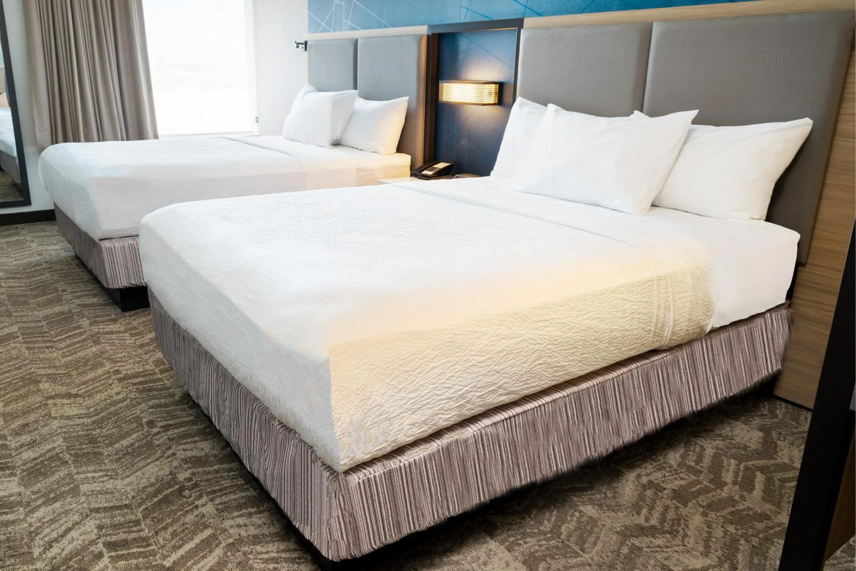 Bed in SpringHill Suites Spokane Airport