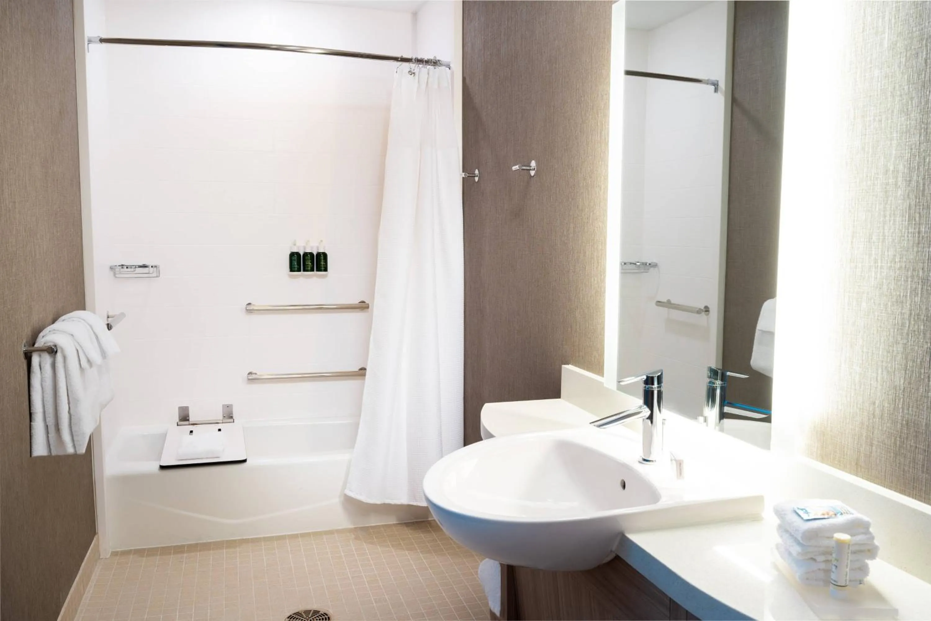 Bathroom in SpringHill Suites Spokane Airport