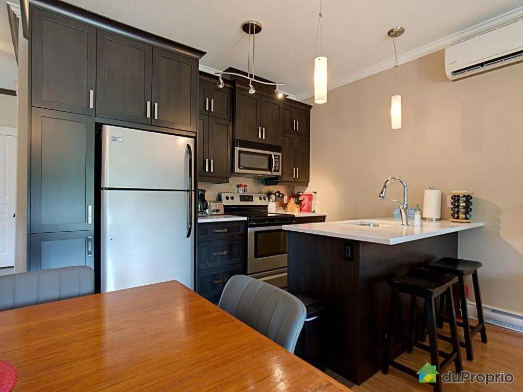 Kitchen or kitchenette in Condo Le Champlain - 105