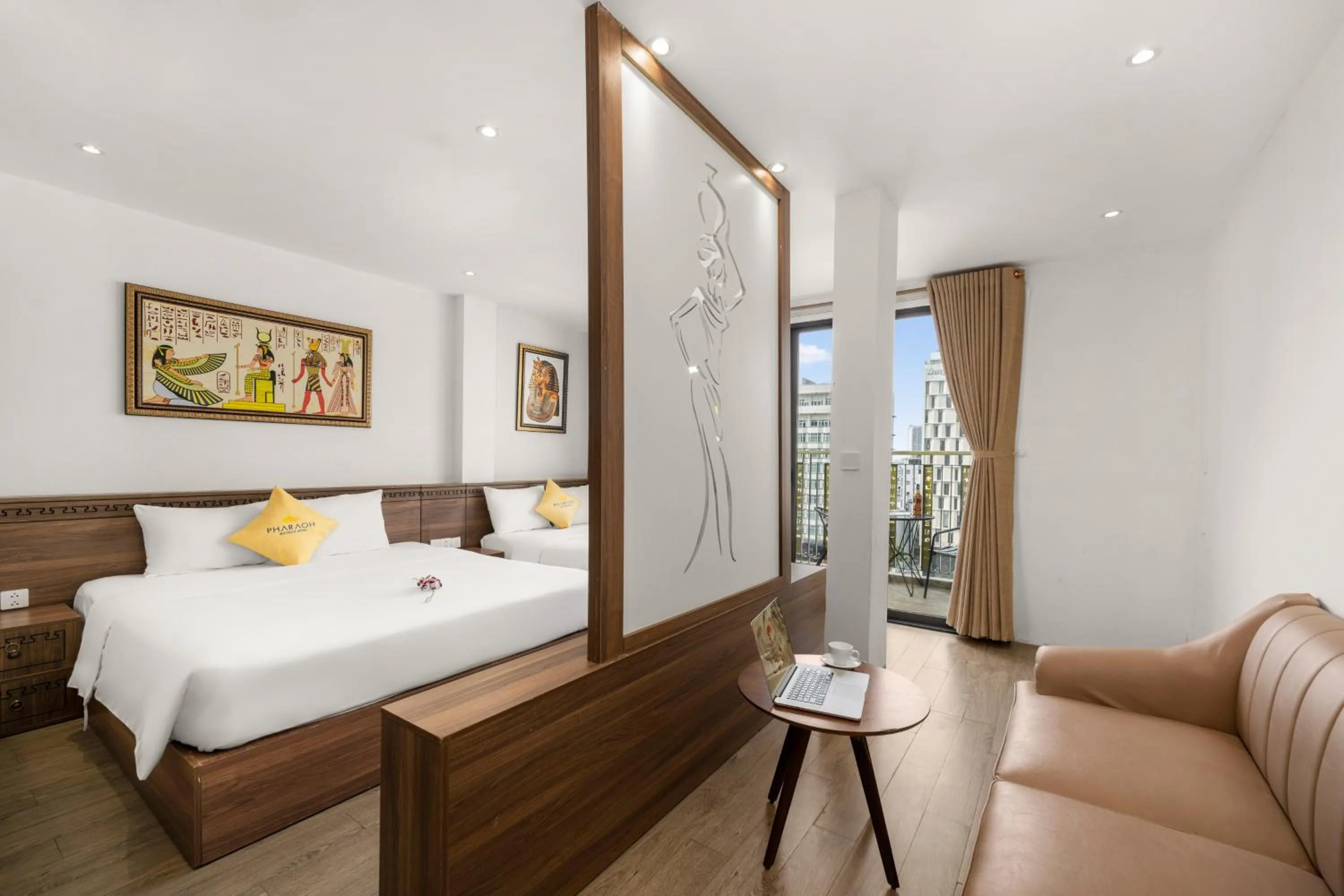 Living room, Bed in Pharaoh Boutique Hotel Danang