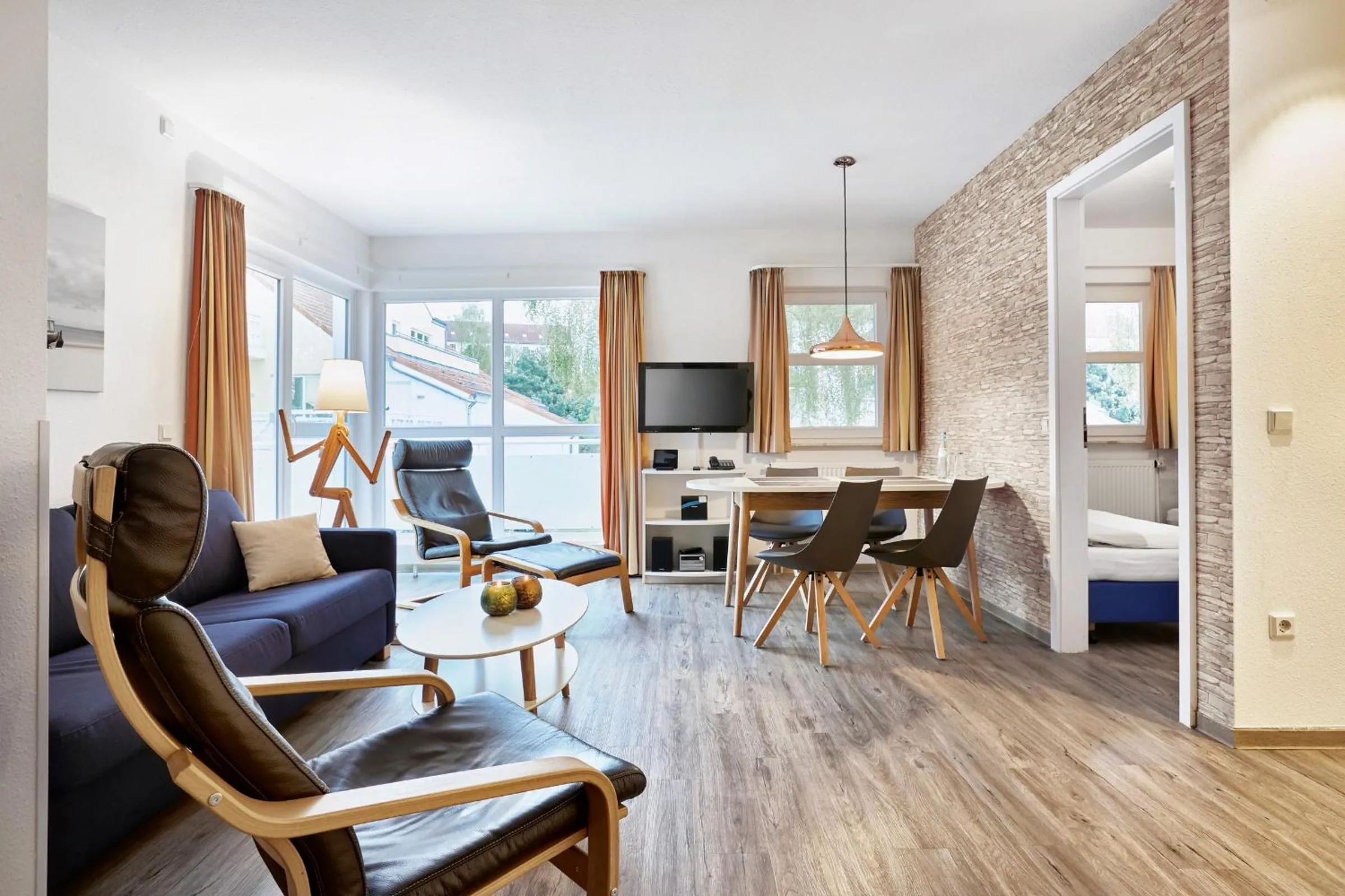 Living room in A plus Ferienpark Usedom