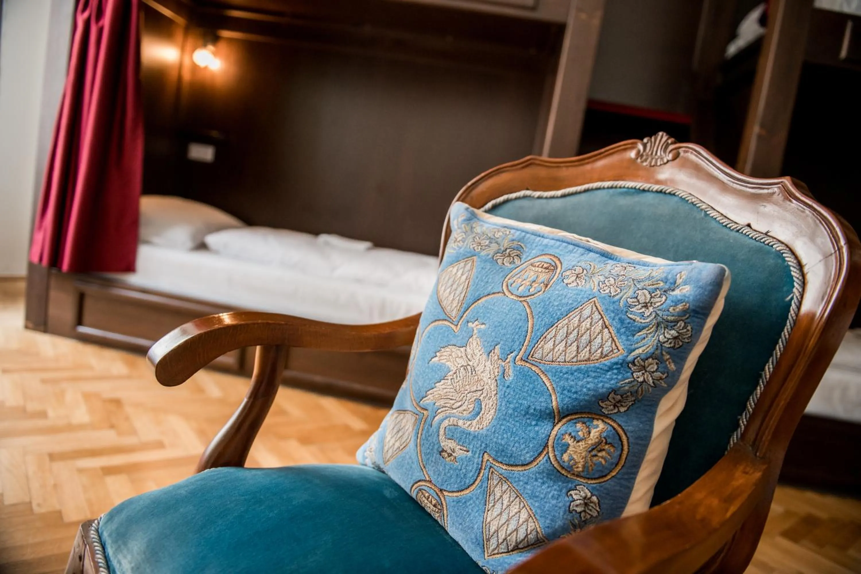 Decorative detail, Bed in Vienna Boutique - Premium Hostel