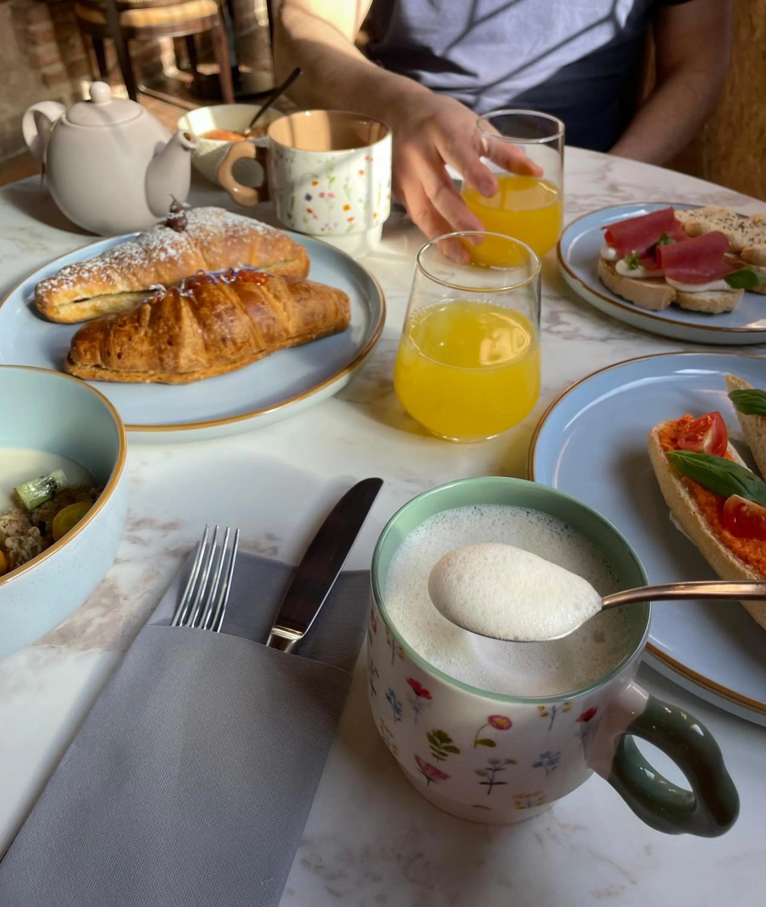 Food and drinks in B&B Osteria Del Vicario