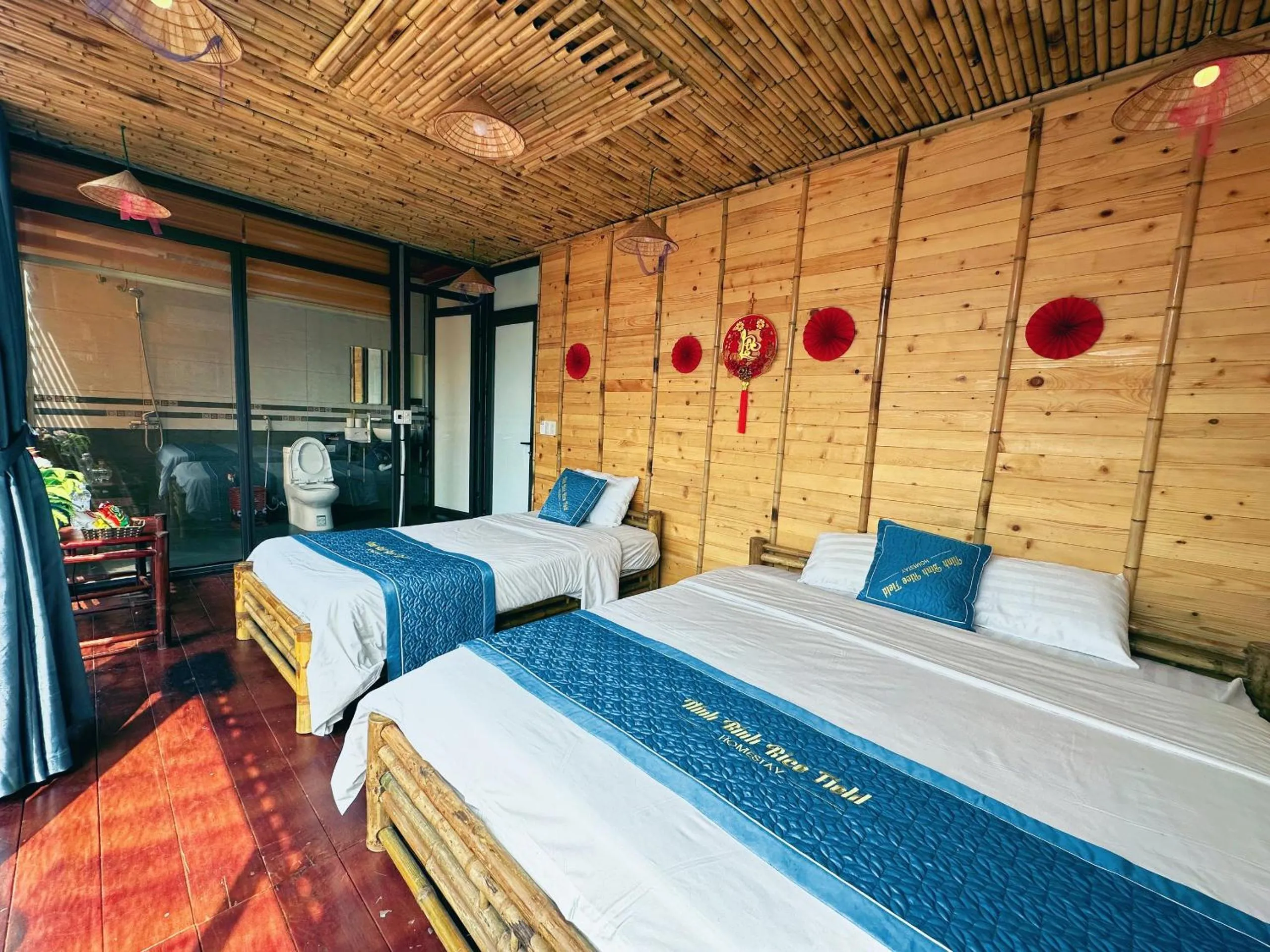 Bed in Trang An Moon Garden Homestay