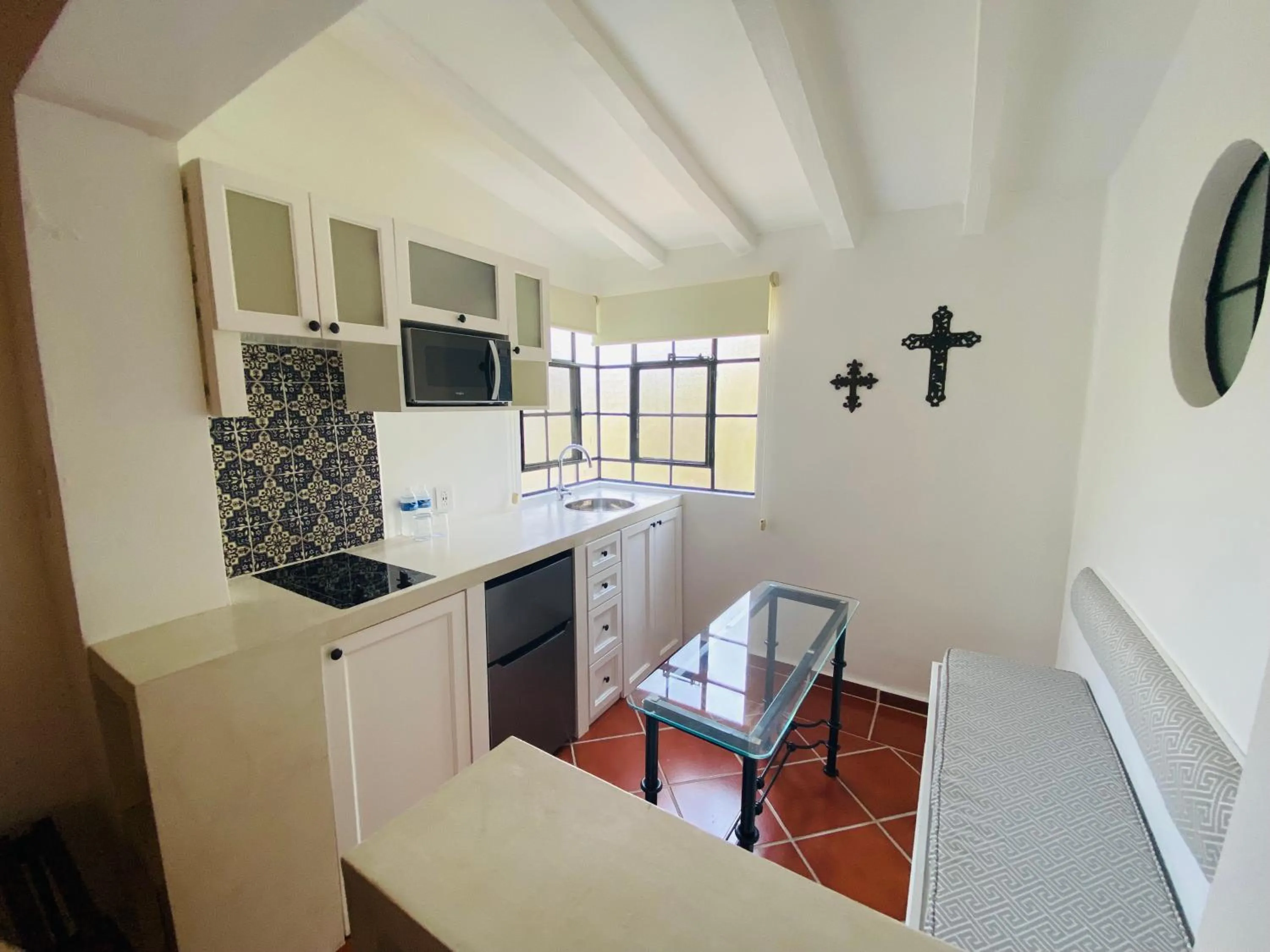 Kitchen or kitchenette in Hotel Spa Posada Tlaltenango