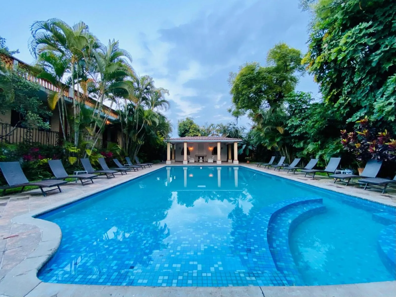 Swimming pool in Hotel Spa Posada Tlaltenango