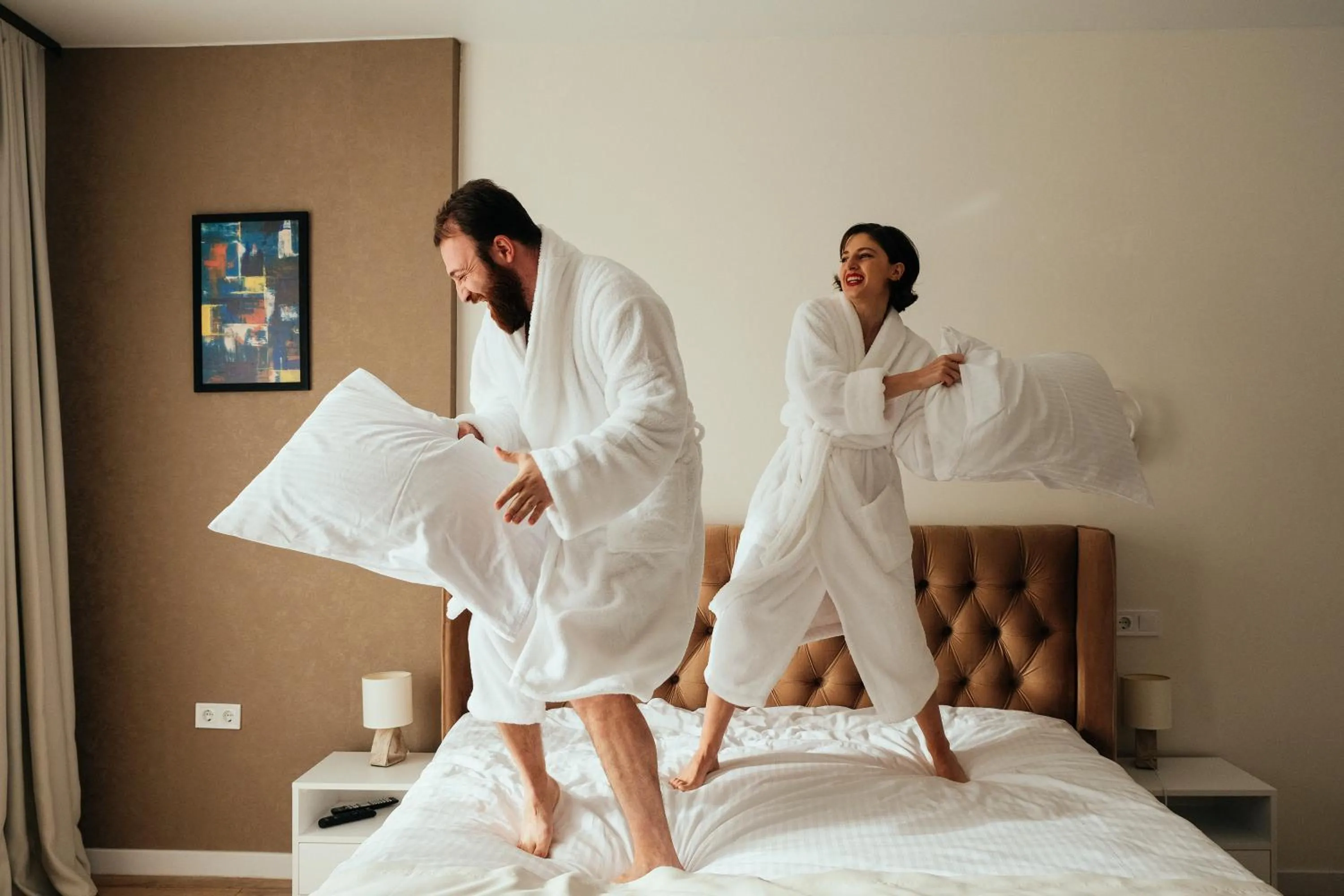 Bed in White Sails Residential Hotel