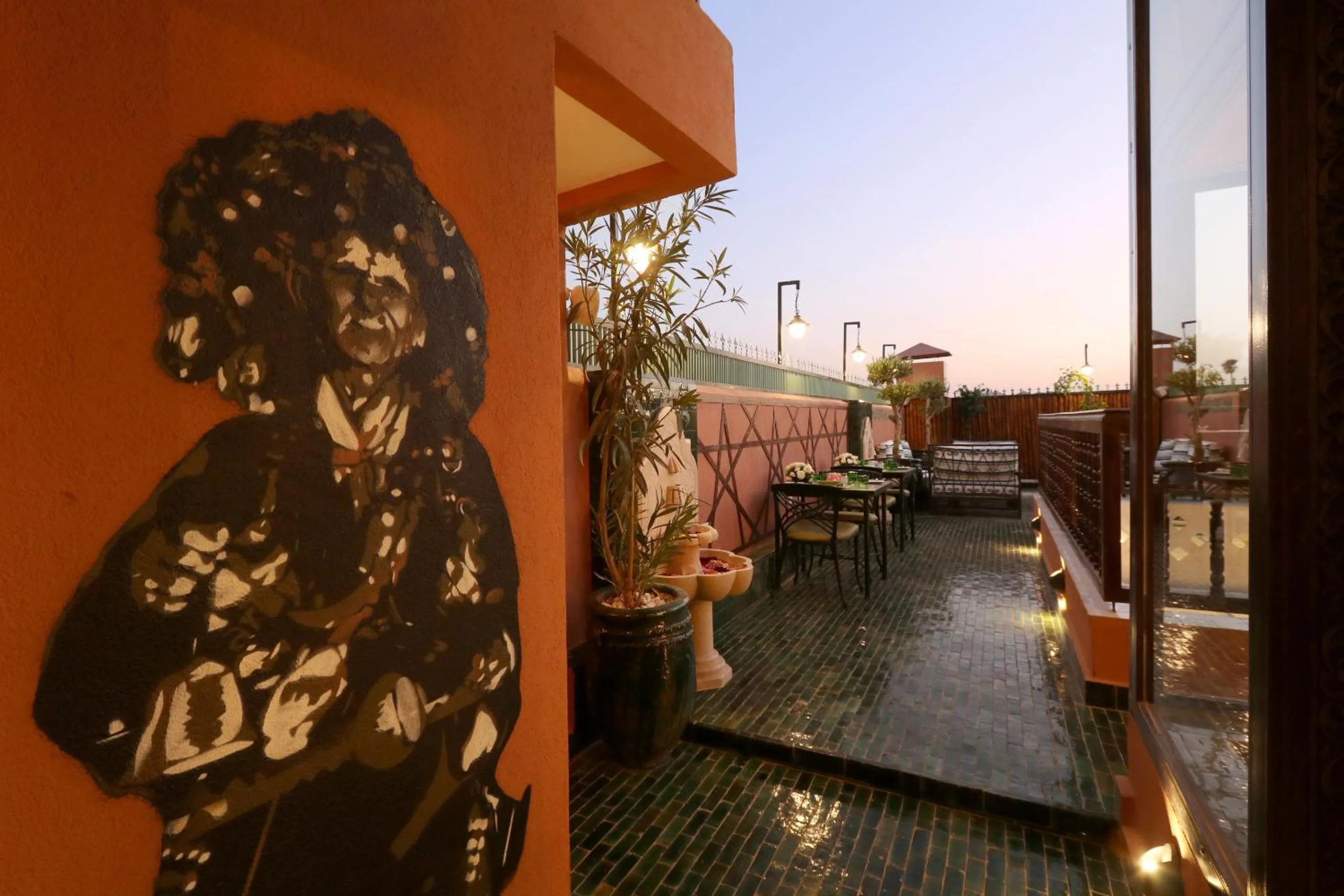 Patio in Riad Wazani Square & SPA