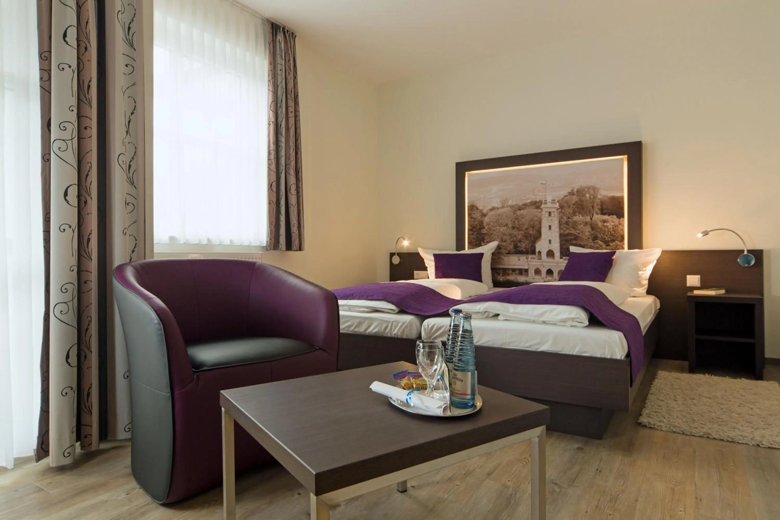 Photo of the whole room, Bed in Hotel & Restaurant Schaumburger Ritter, Rinteln