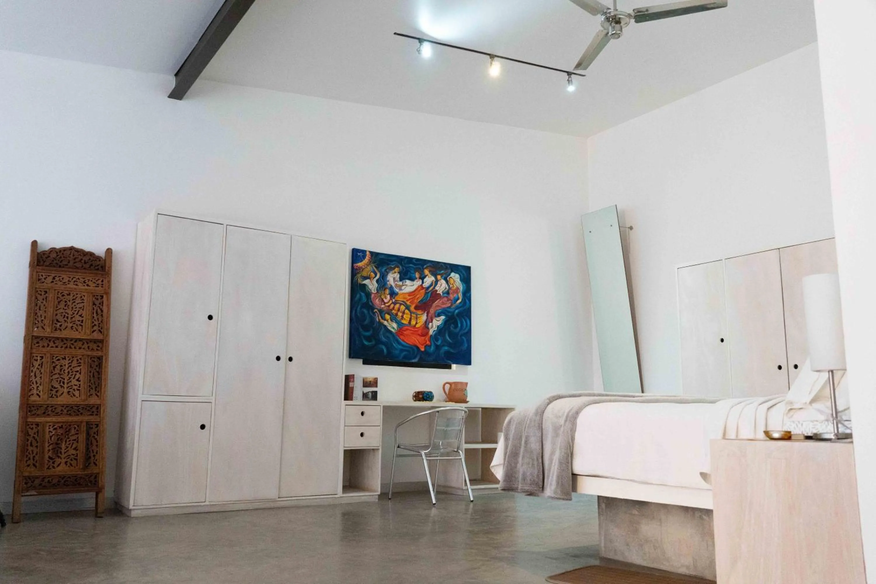 Bed in Hotel Cosijo - San Jeronimo Tlacochahuaya