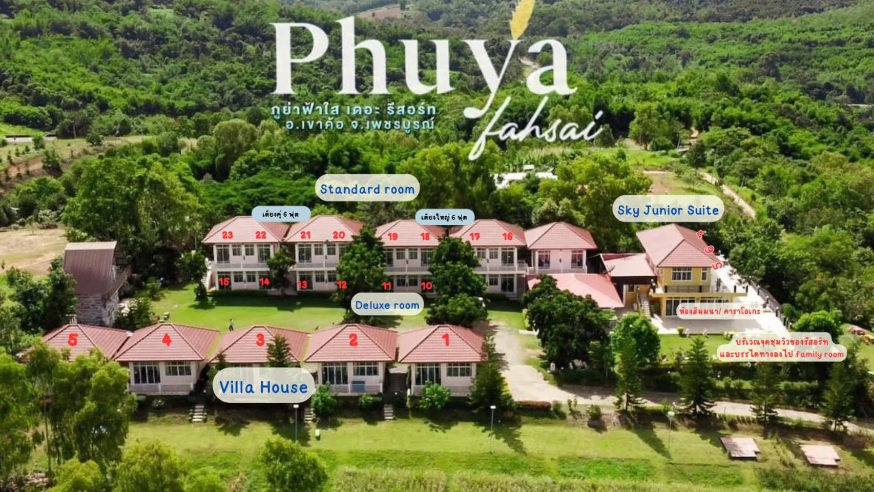 Floor plan in Phuyafahsai The Resort Khao Kho