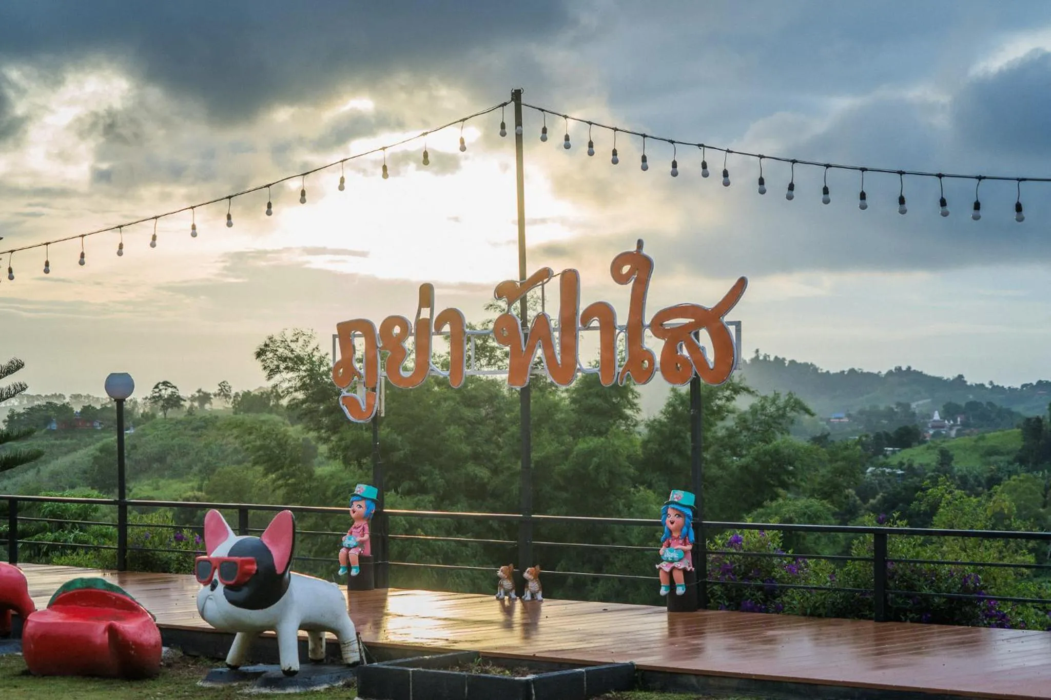 Inner courtyard view in Phuyafahsai The Resort Khao Kho