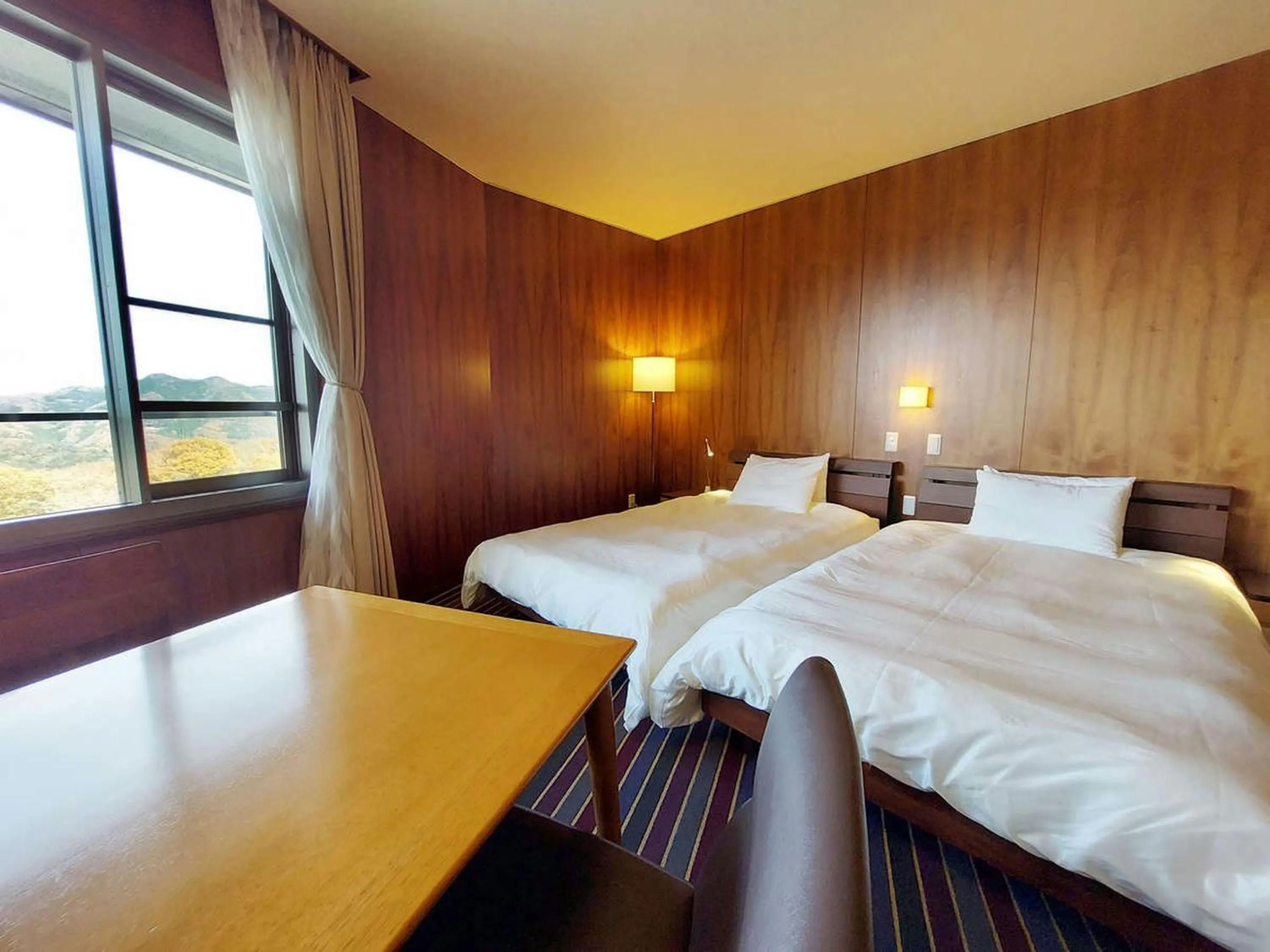 Bed in Ikoi no Mura Heritage Minoyama