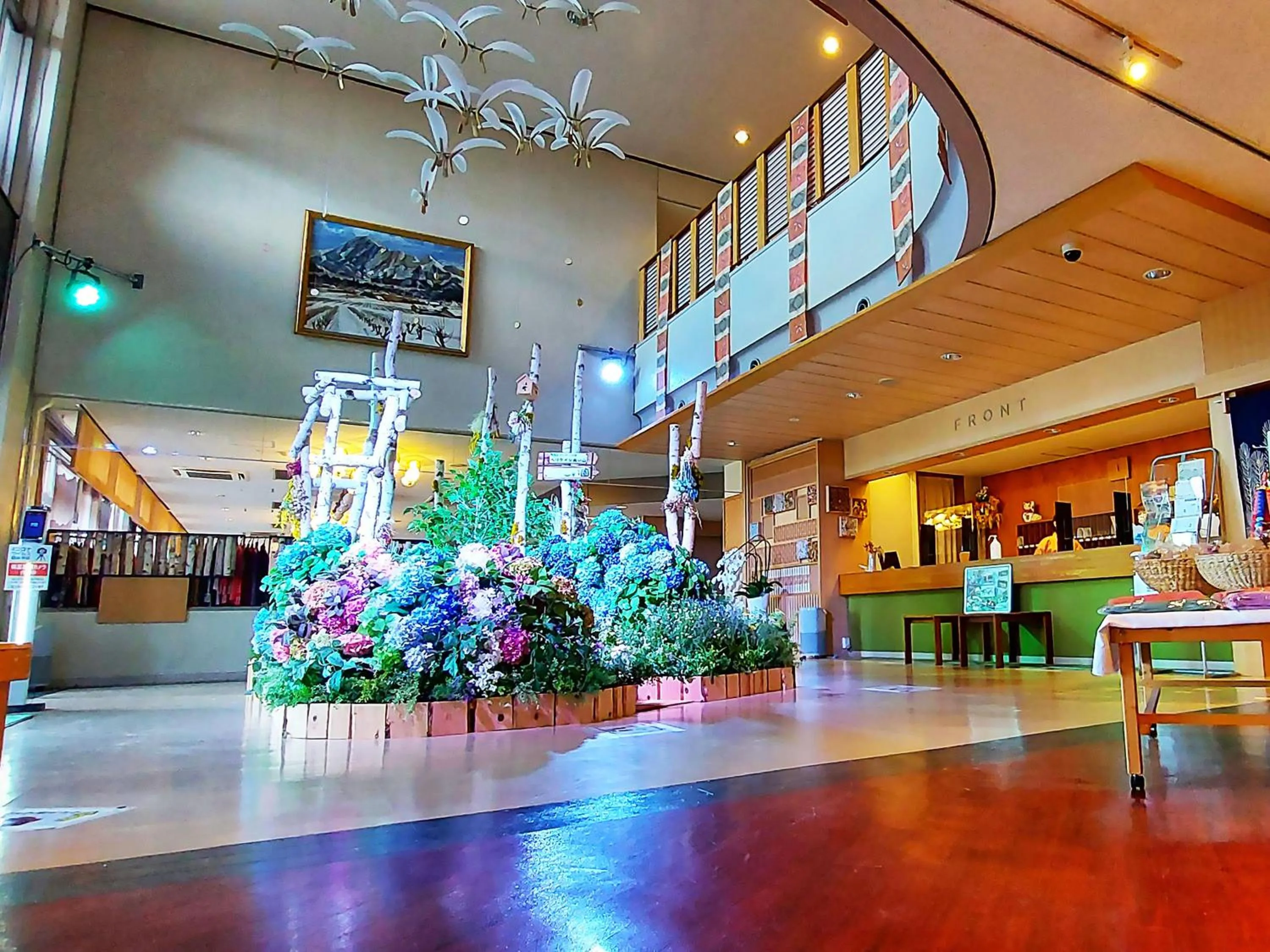 Communal lounge/ TV room in Ikoi no Mura Heritage Minoyama