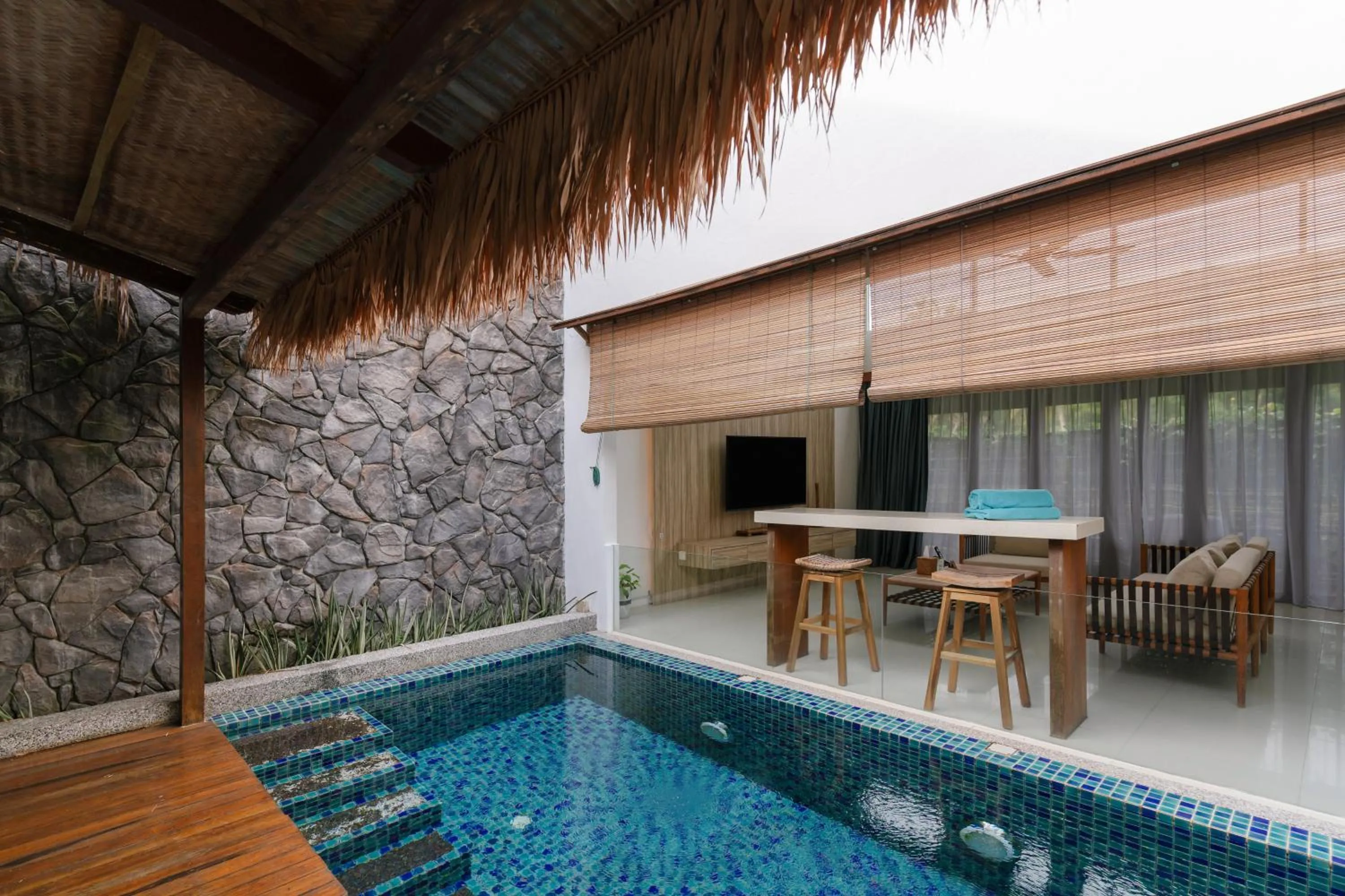 Living room in La Villa Langkawi - Private Pool