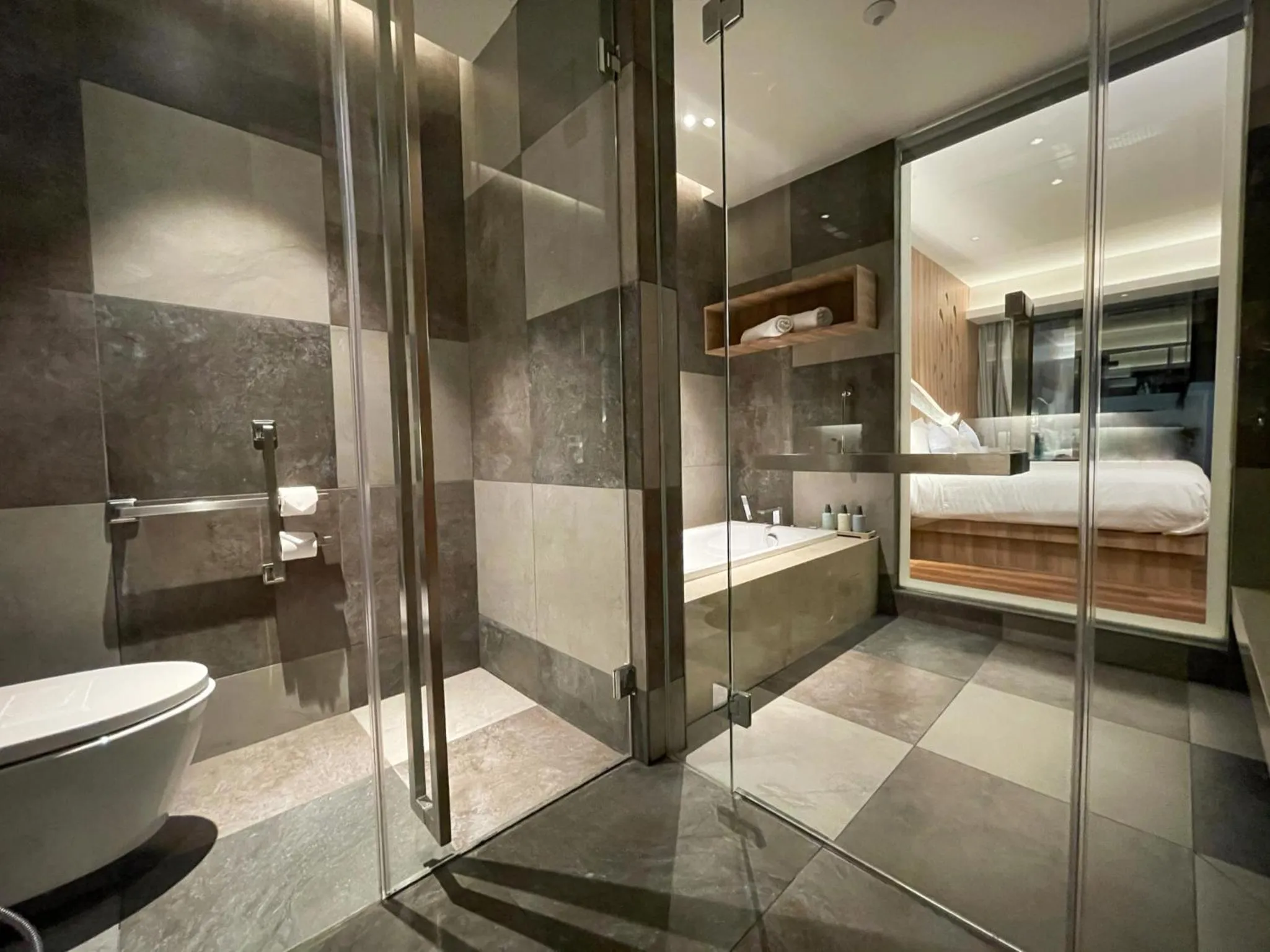 Bathroom, Bed in La Villa Langkawi - Private Pool