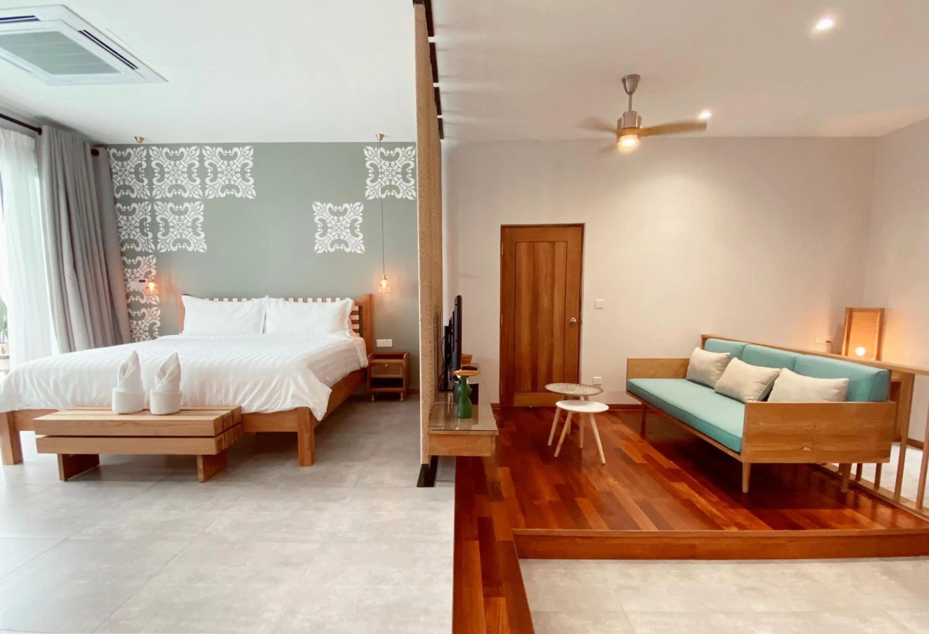 Living room, Bed in La Villa Langkawi - Private Pool